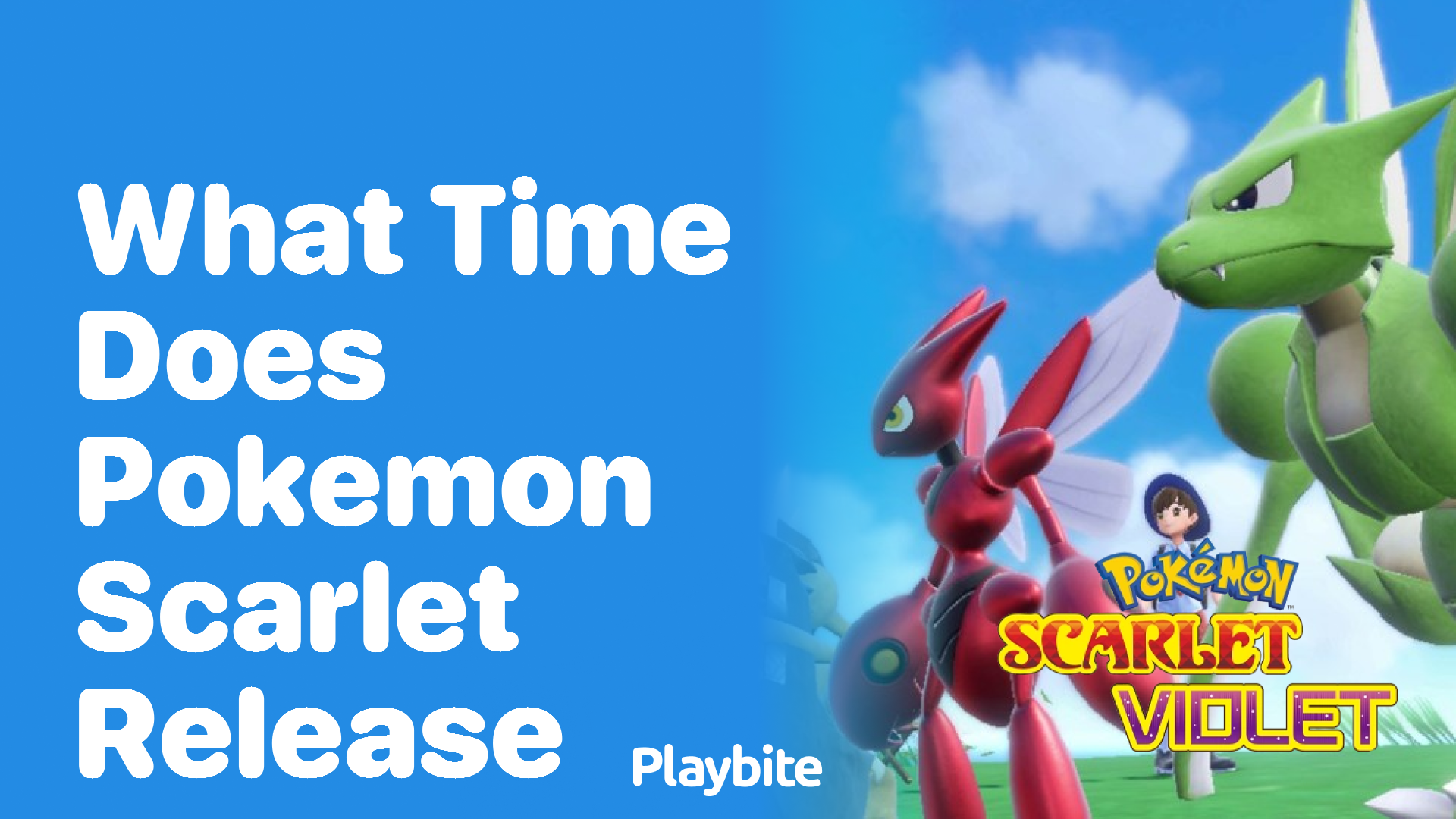 What time does Pokemon Scarlet release?