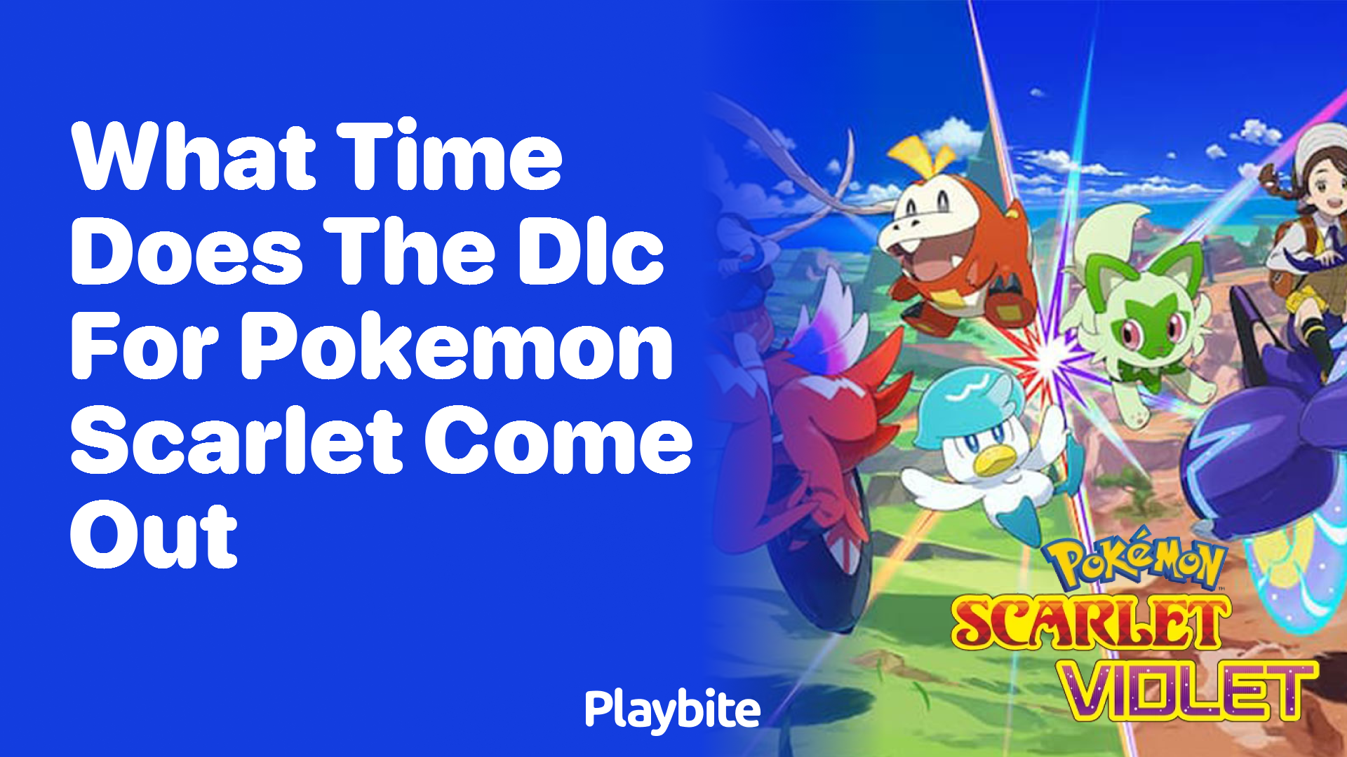 What time does the DLC for Pokemon Scarlet come out?