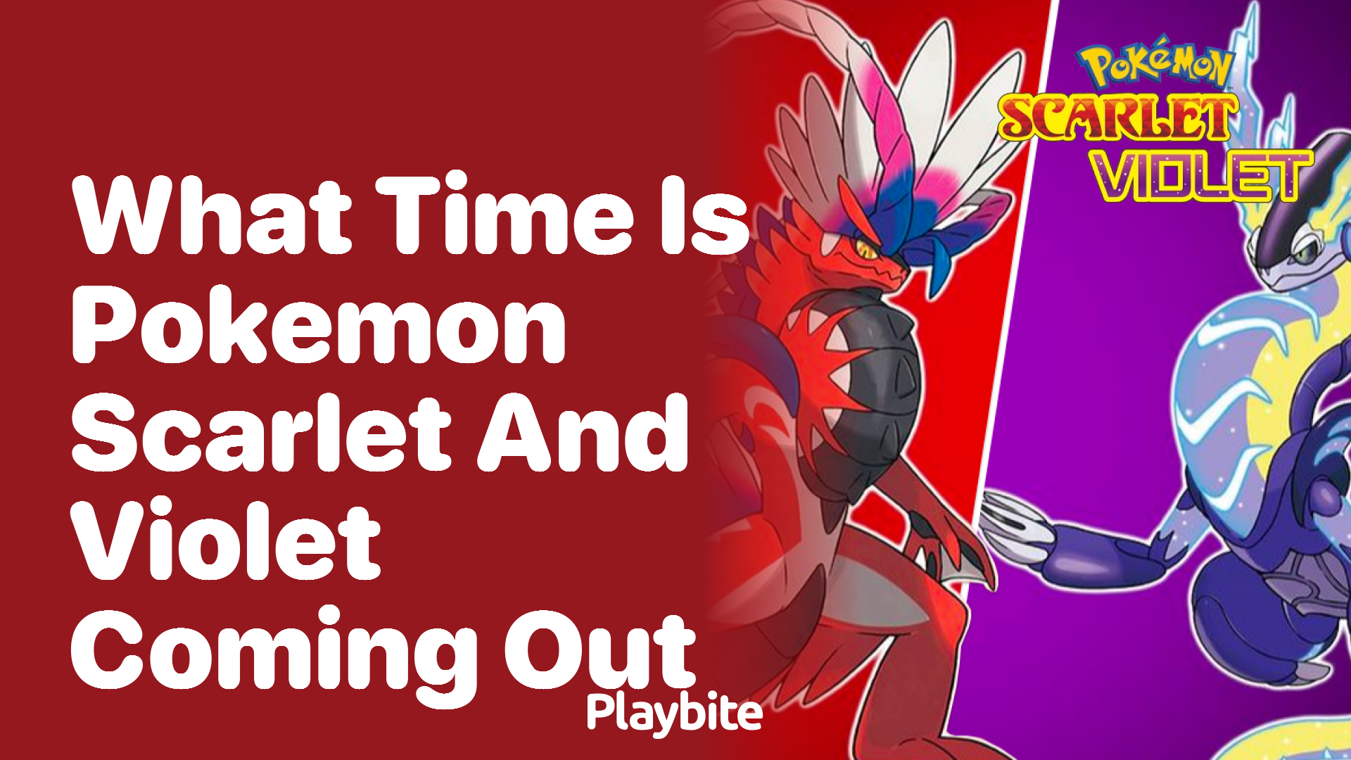 What Time is Pokémon Scarlet and Violet Coming Out?