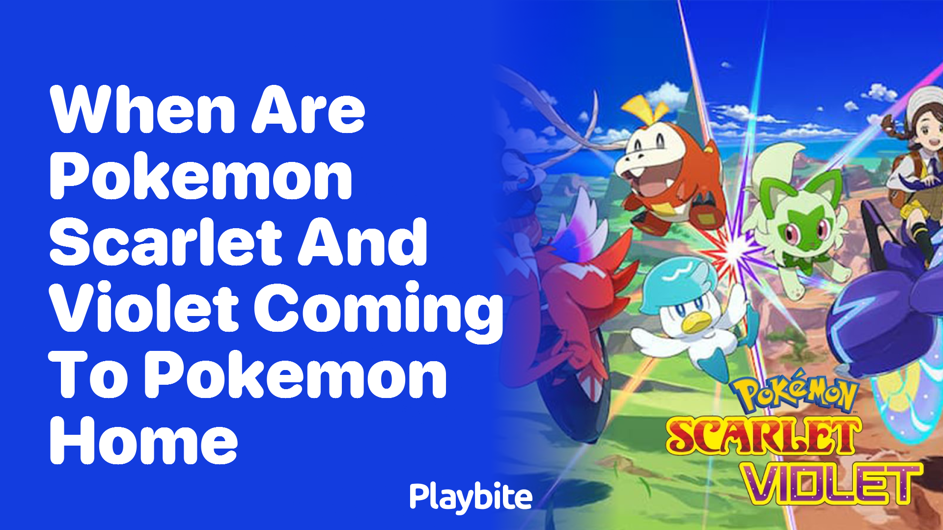 When are Pokemon Scarlet and Violet coming to Pokemon Home?