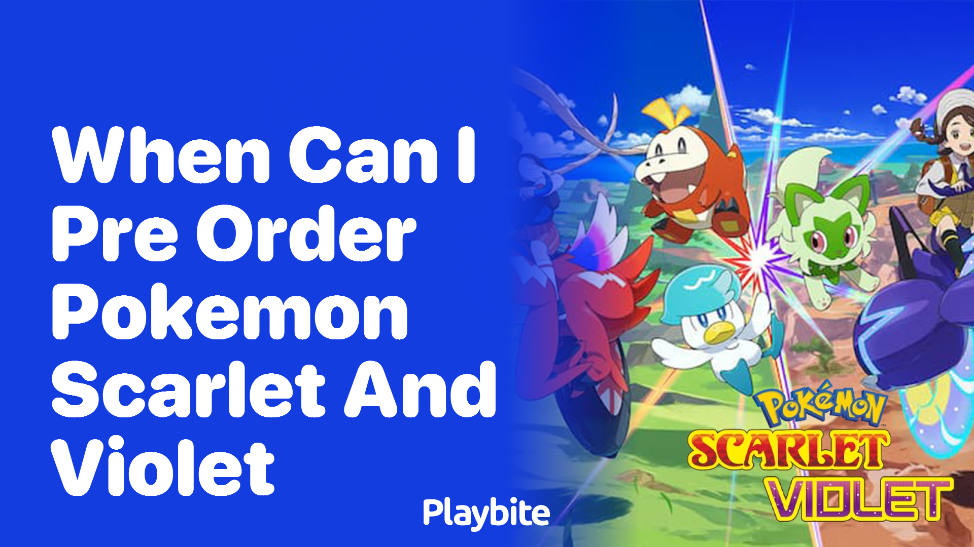 When can I pre-order Pokémon Scarlet and Violet?