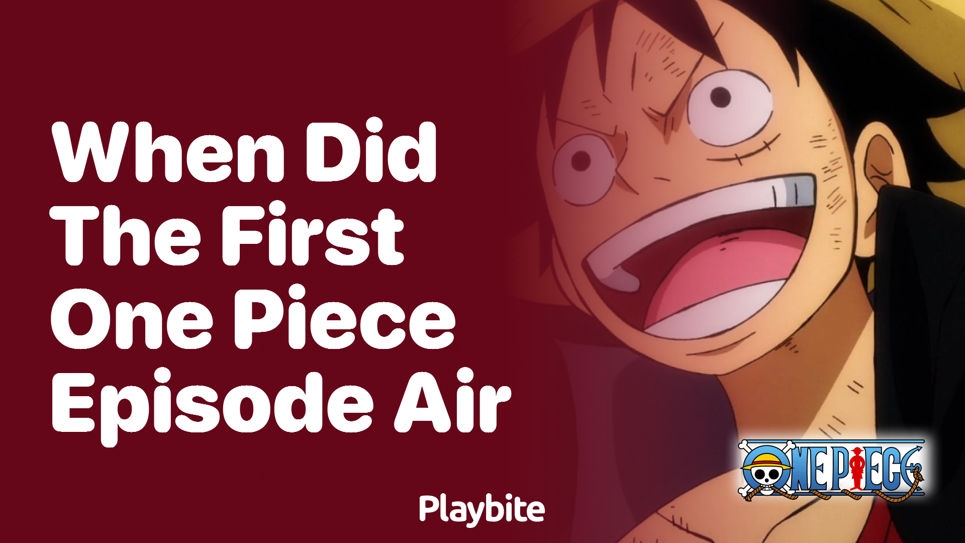 When Did the First One Piece Episode Air?