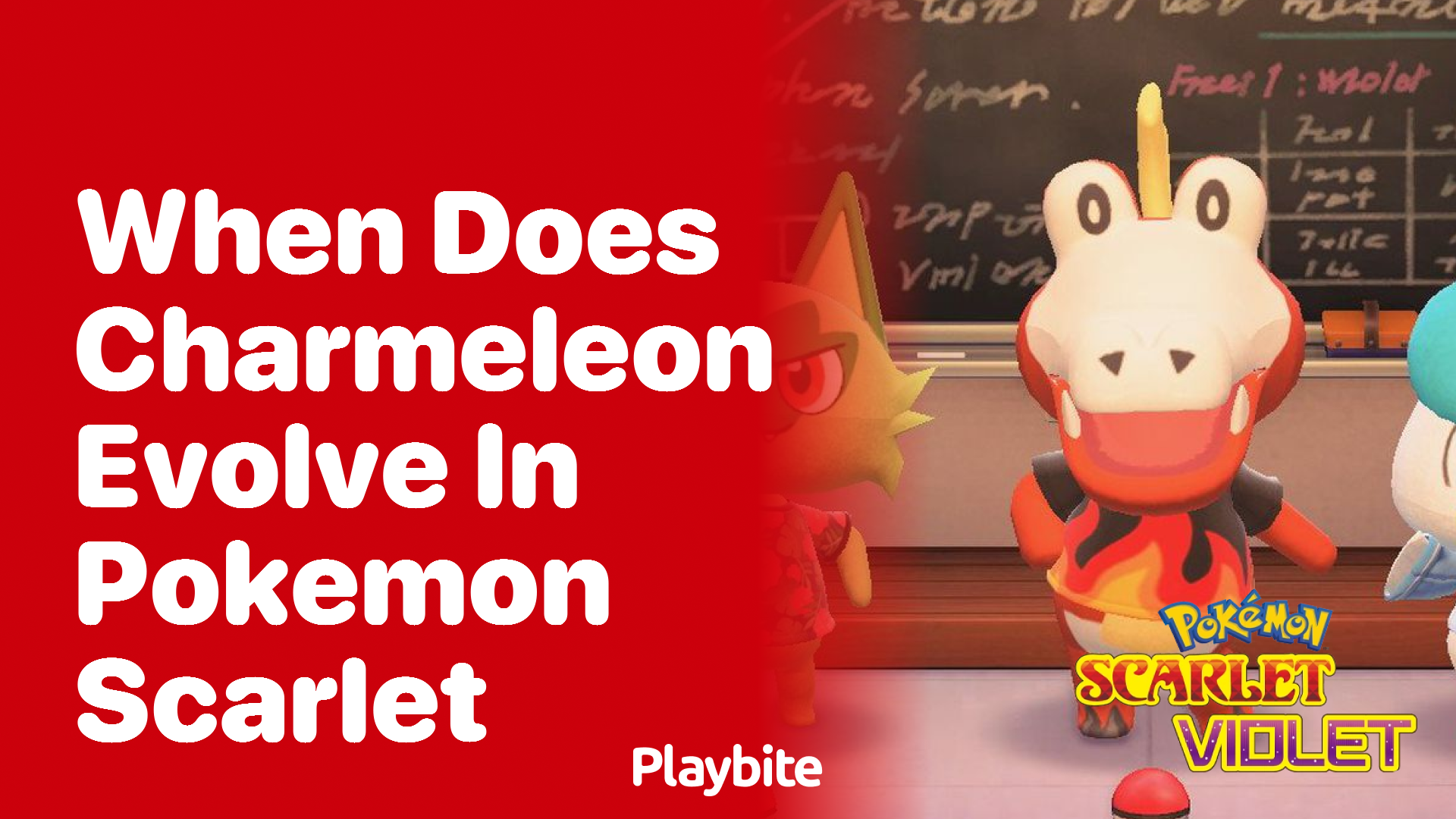 When does Charmeleon evolve in Pokemon Scarlet?