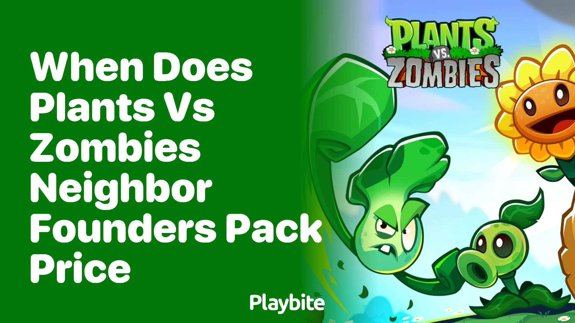 When does the price of Plants vs Zombies Neighbor Founders Pack change?