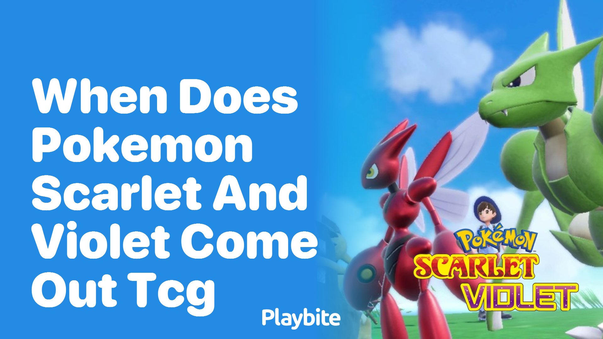 When does Pokemon Scarlet and Violet TCG come out?