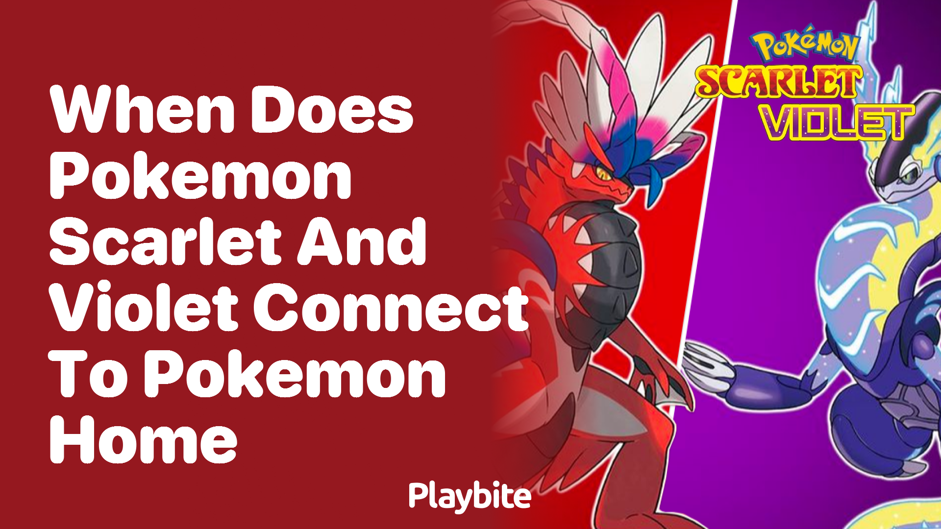 When do Pokemon Scarlet and Violet connect to Pokemon Home?