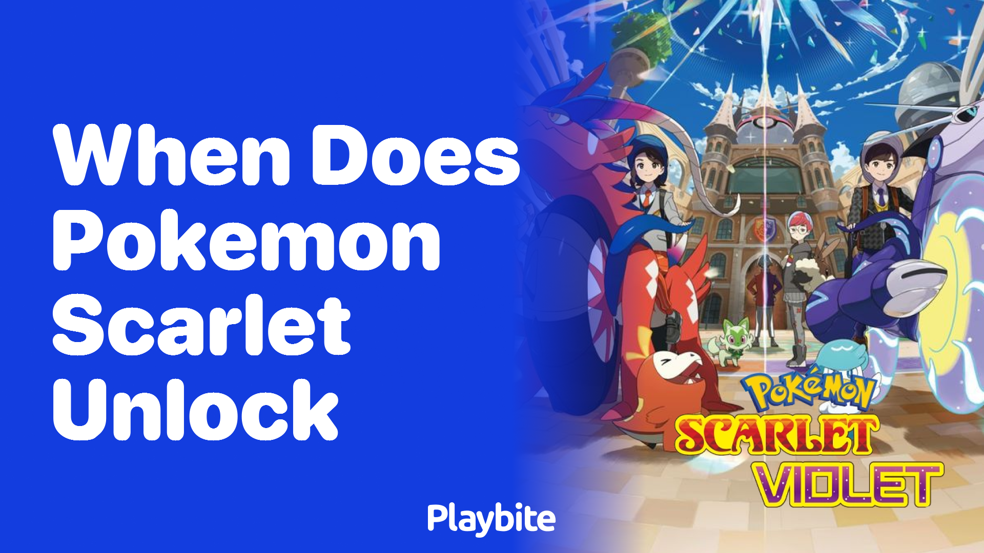 When does Pokemon Scarlet unlock?