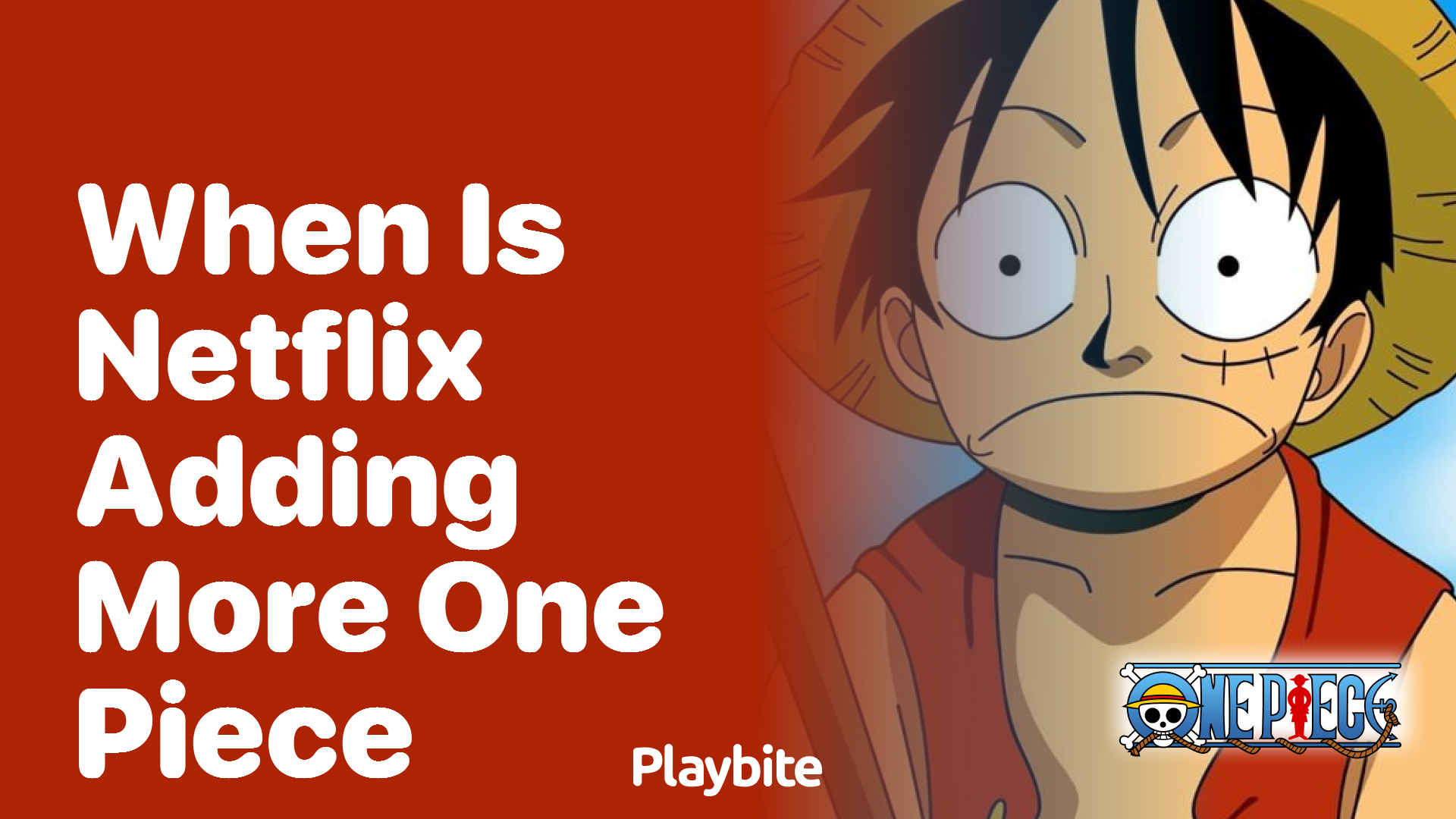 When Is Netflix Adding More One Piece Episodes? Playbite