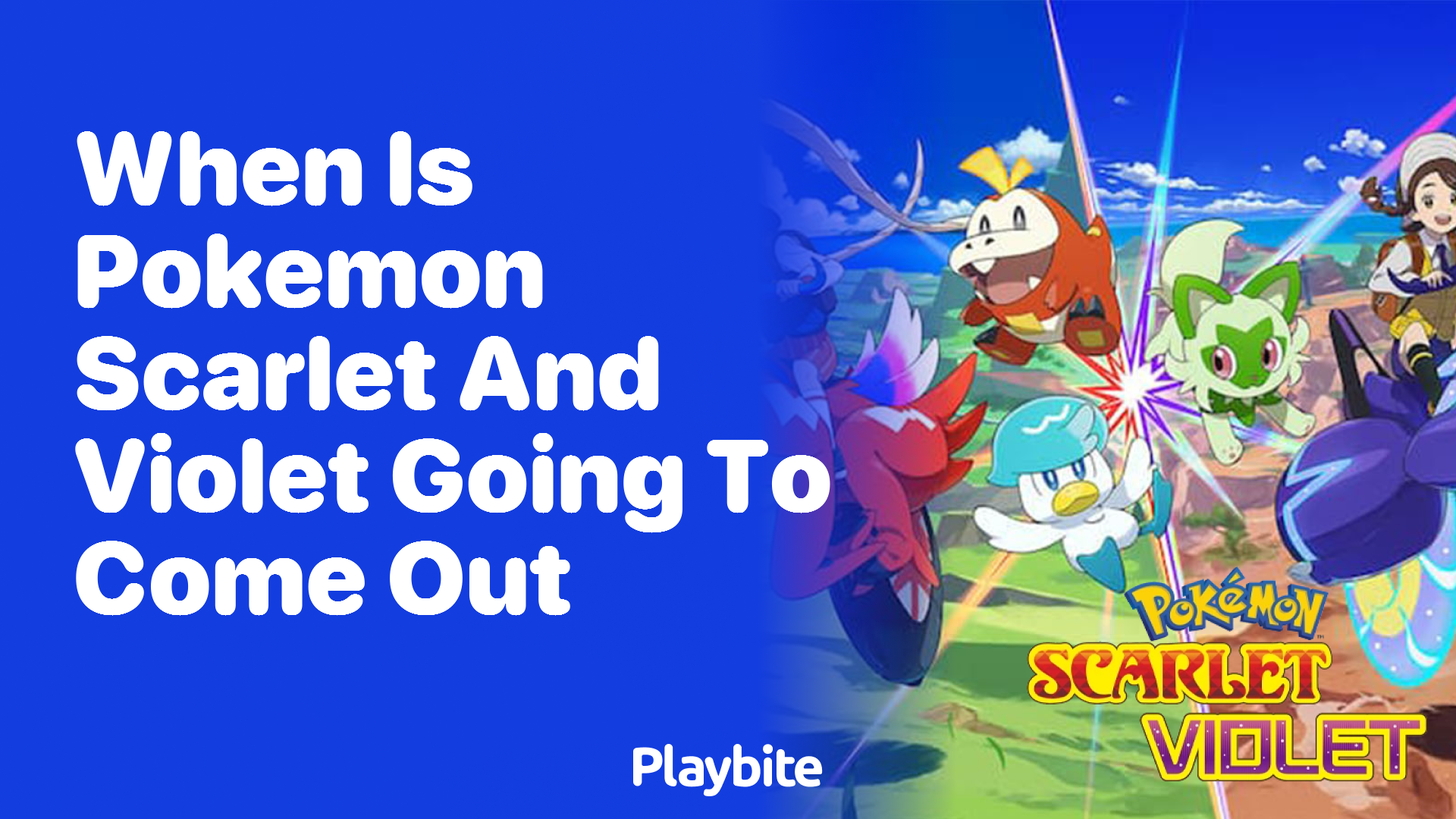 When is Pokemon Scarlet and Violet going to come out?