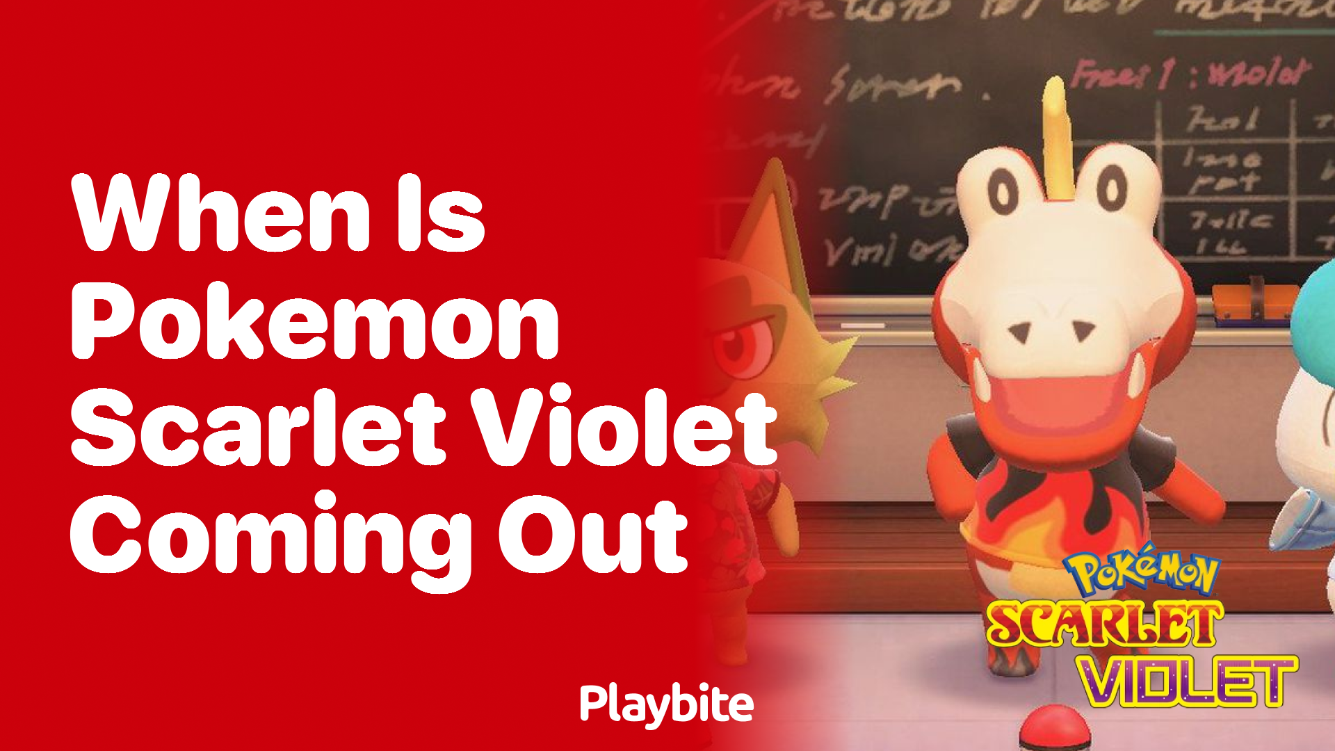 When is Pokemon Scarlet and Violet coming out?