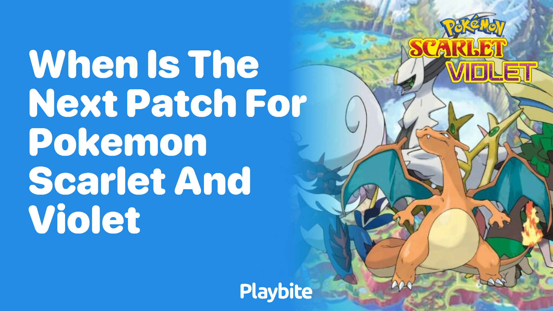 When is the next patch for Pokemon Scarlet and Violet?