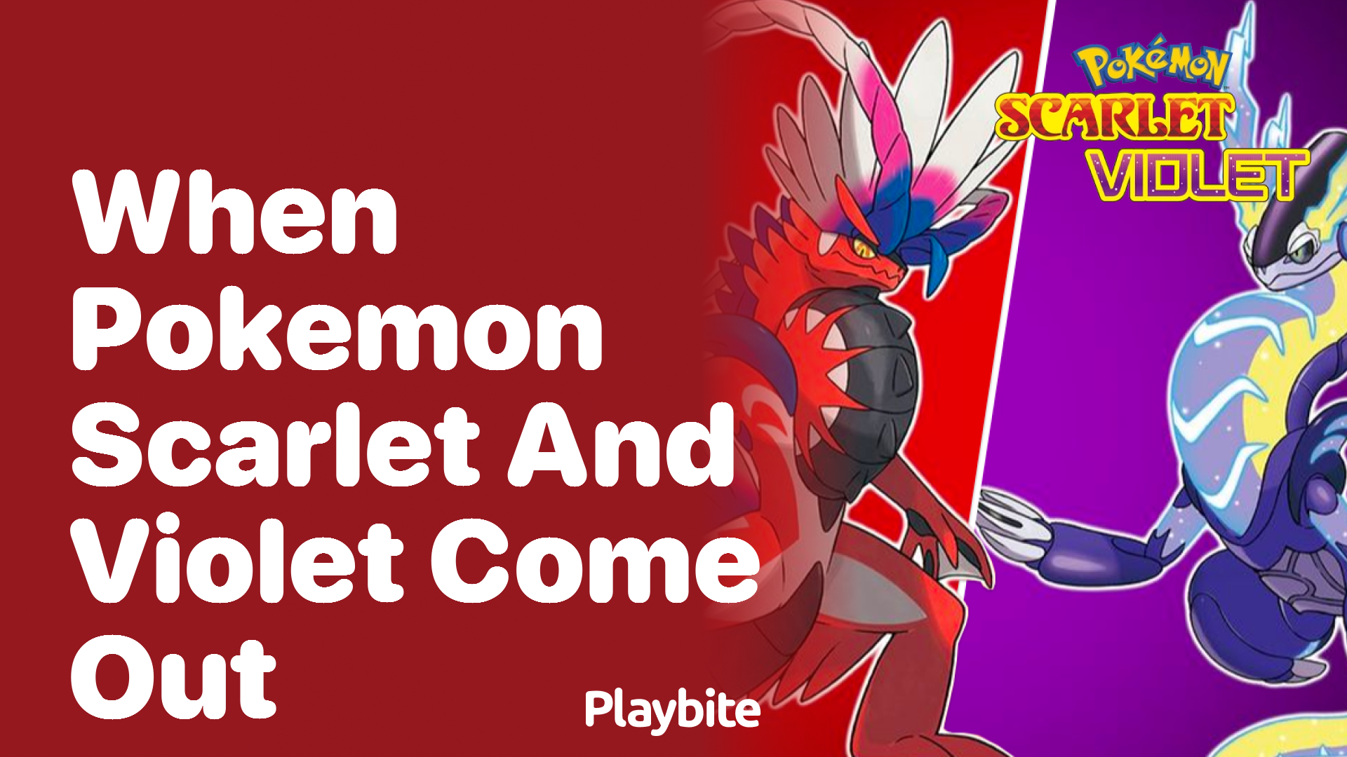 When did Pokémon Scarlet and Violet come out?