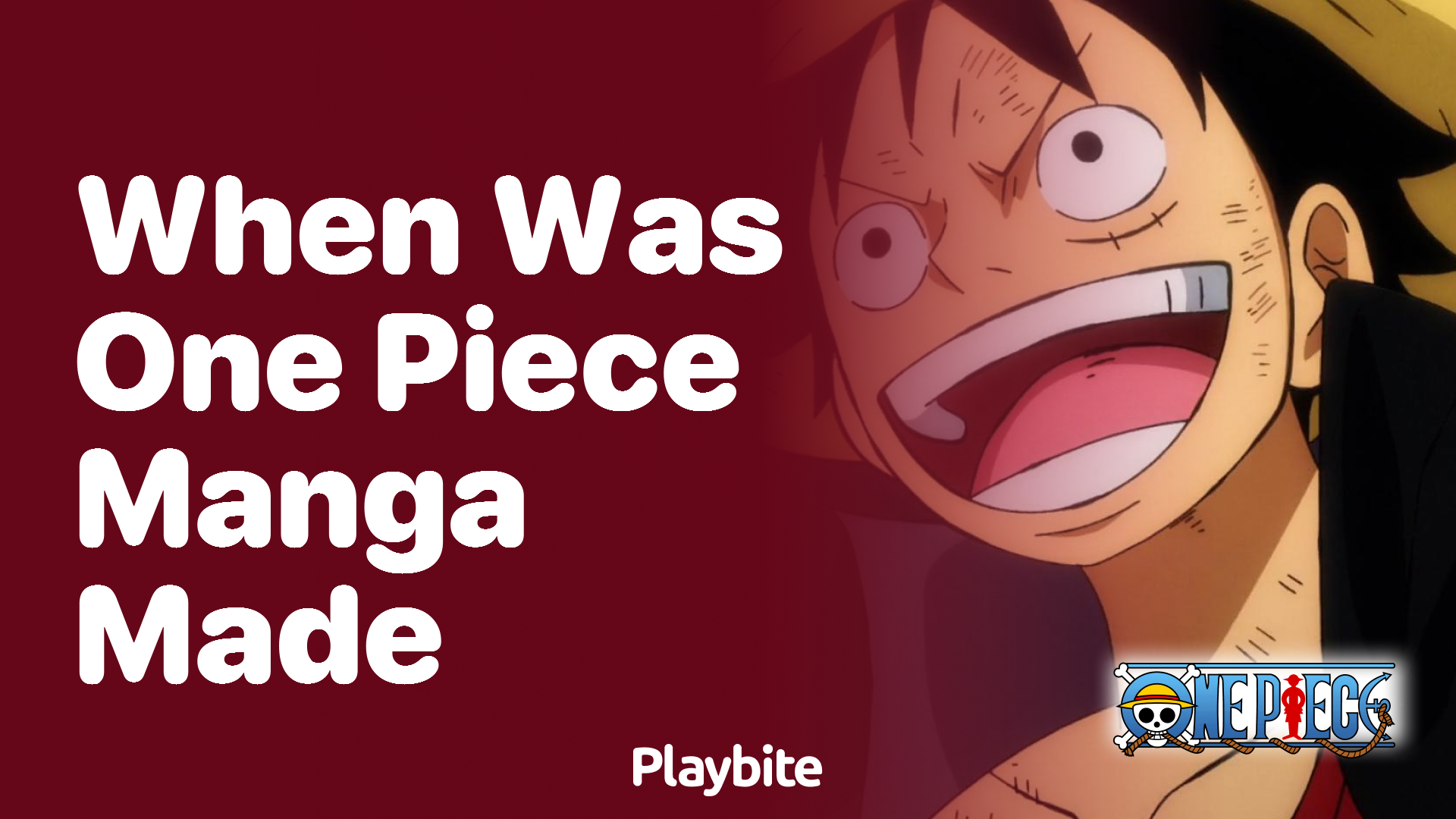 When Was the One Piece Manga Created?