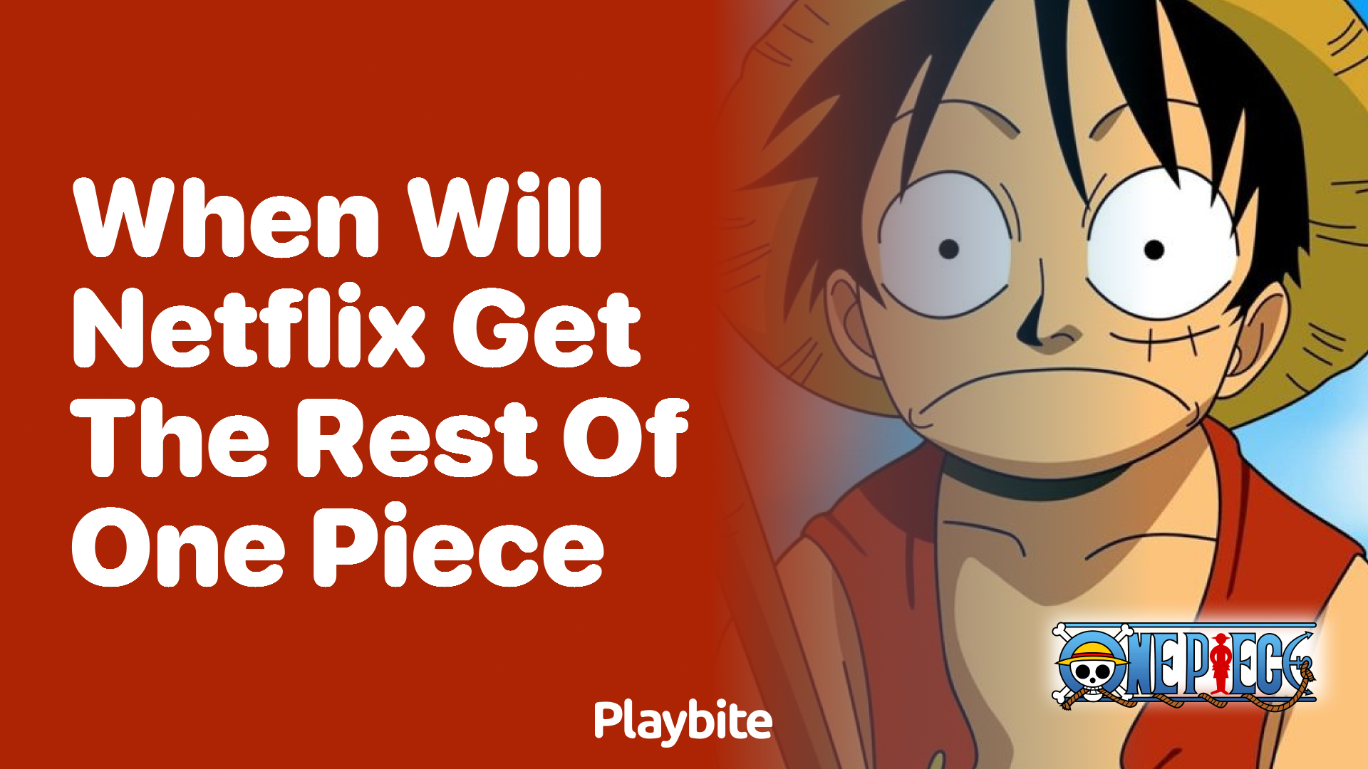 When Will Netflix Get the Rest of One Piece? - Playbite