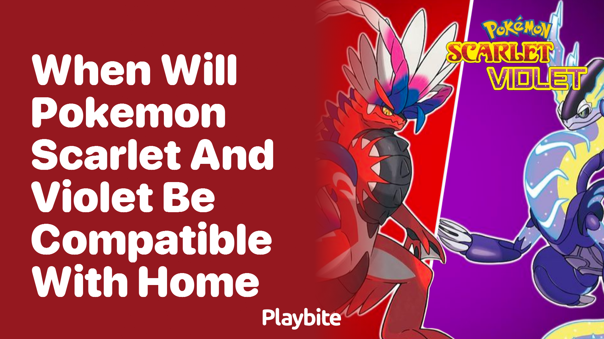 When will Pokemon Scarlet and Violet be compatible with Home?