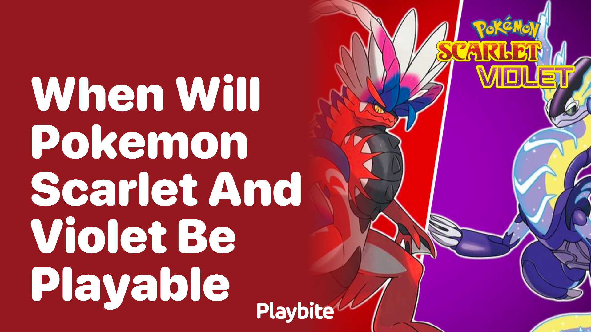 When will Pokemon Scarlet and Violet be playable?