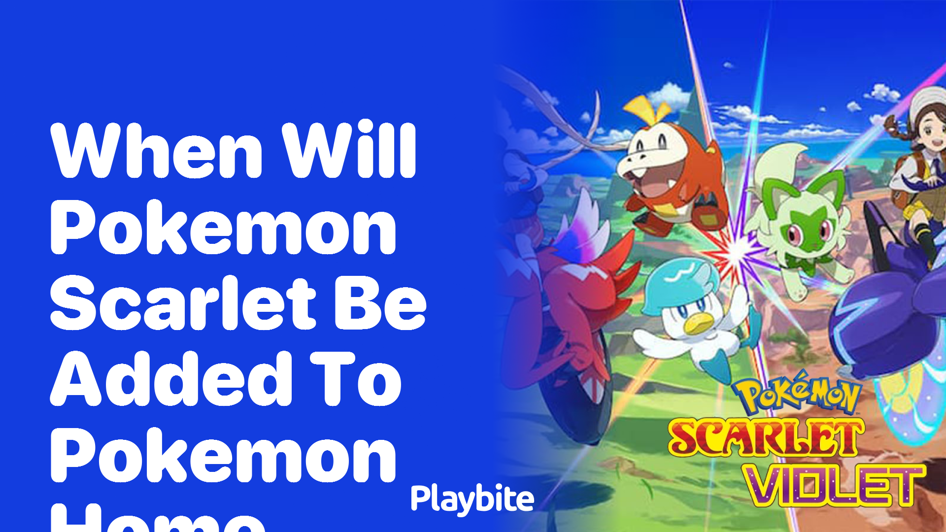 When will Pokémon Scarlet be added to Pokémon Home?