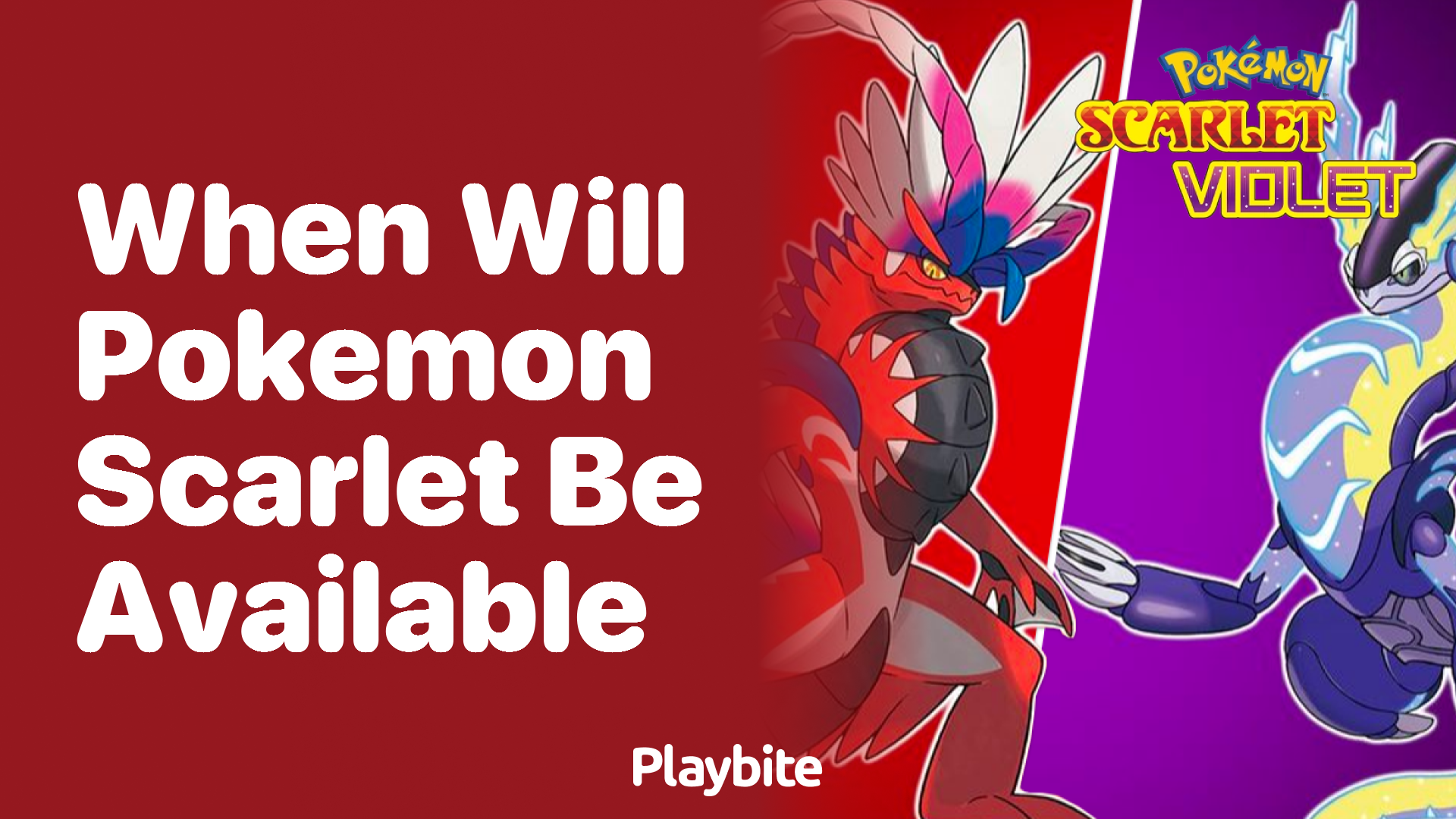 When will Pokemon Scarlet be available?