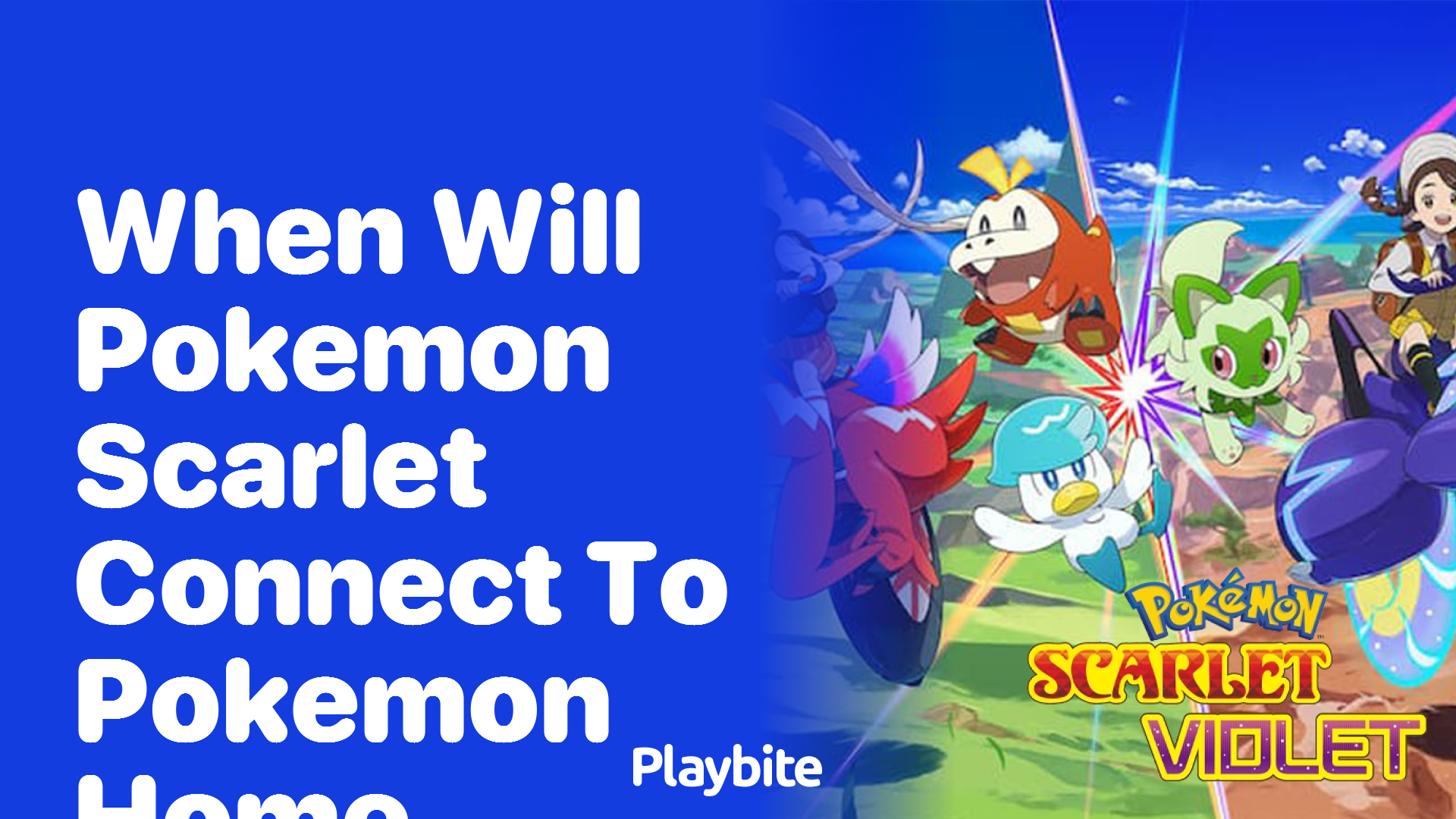 When will Pokemon Scarlet connect to Pokemon Home?