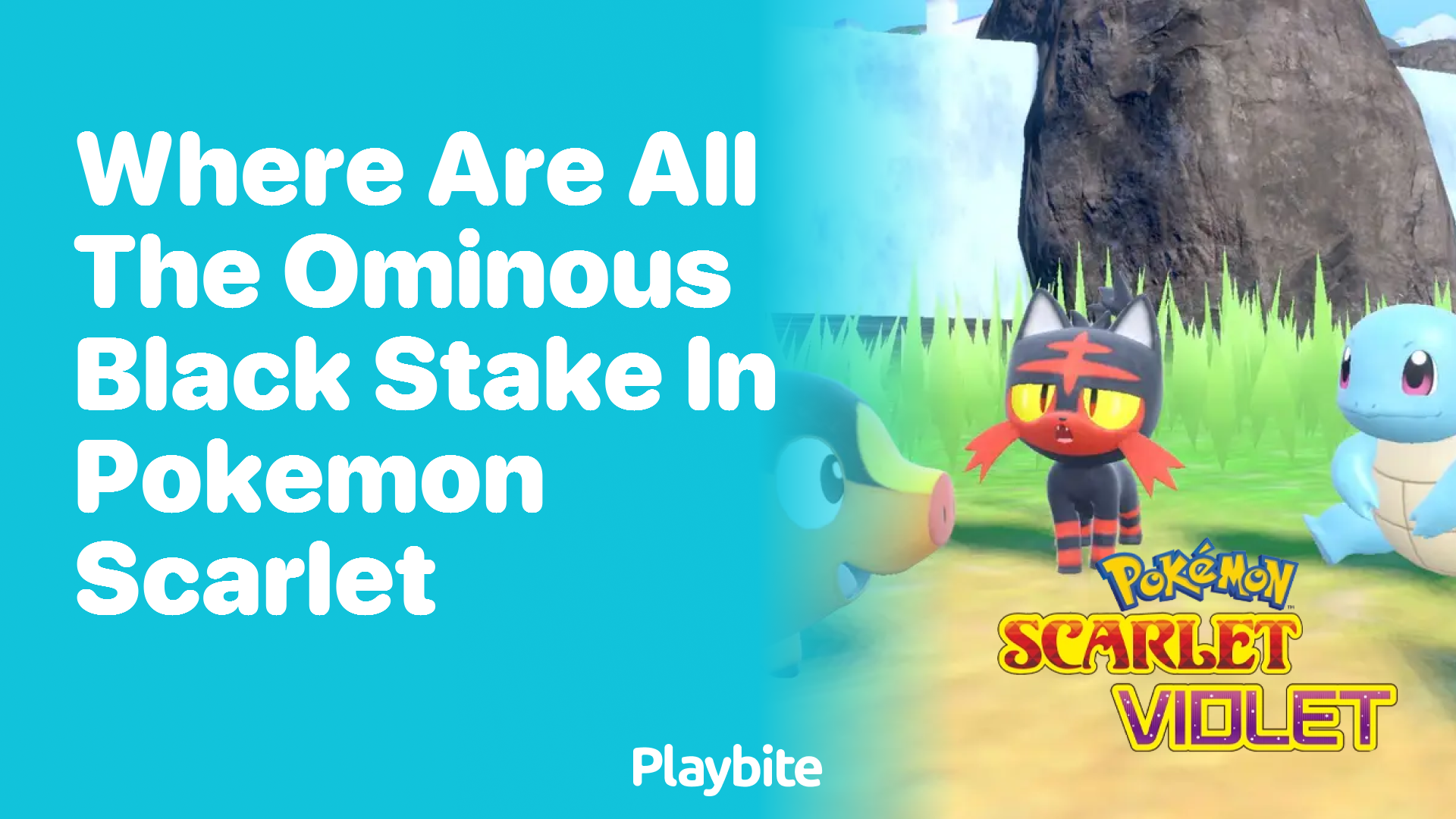 Where are all the ominous black stakes in Pokemon Scarlet?