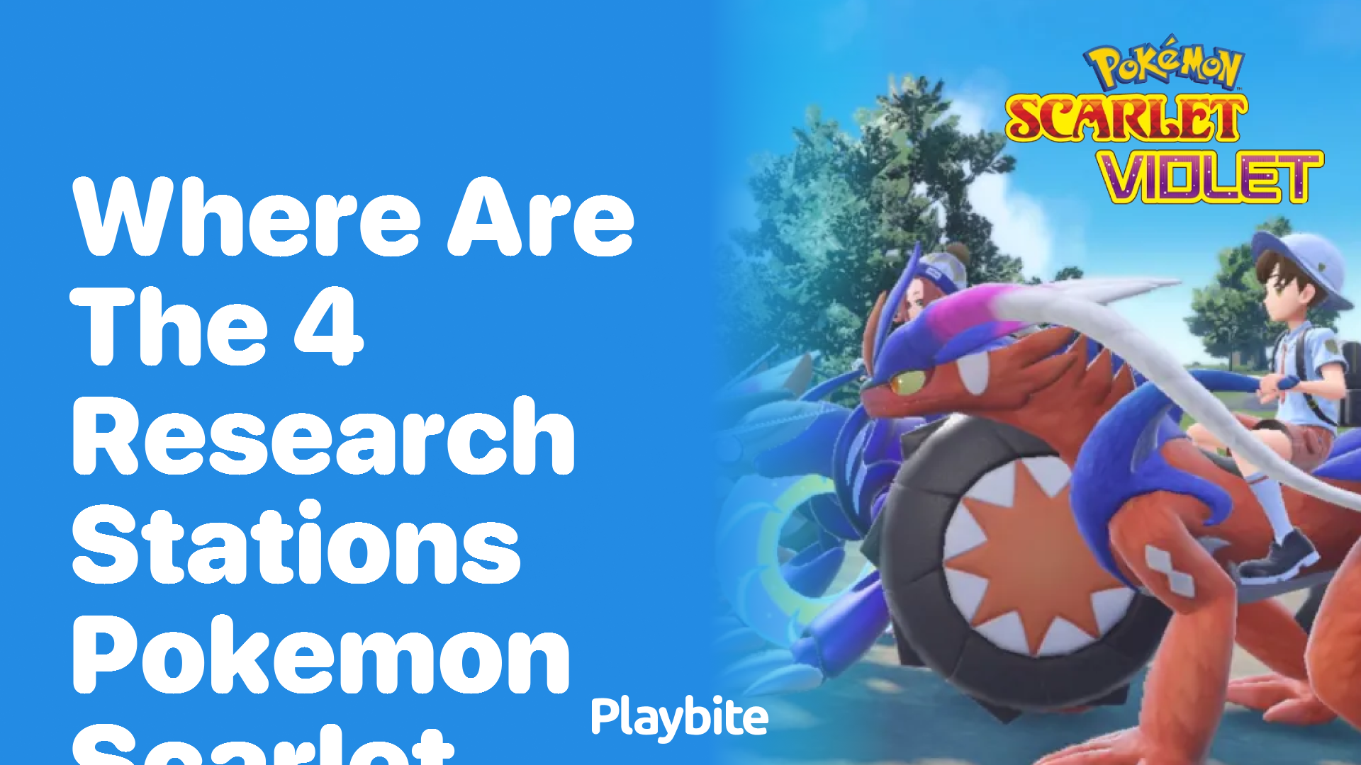 Where are the 4 Research Stations in Pokémon Scarlet?