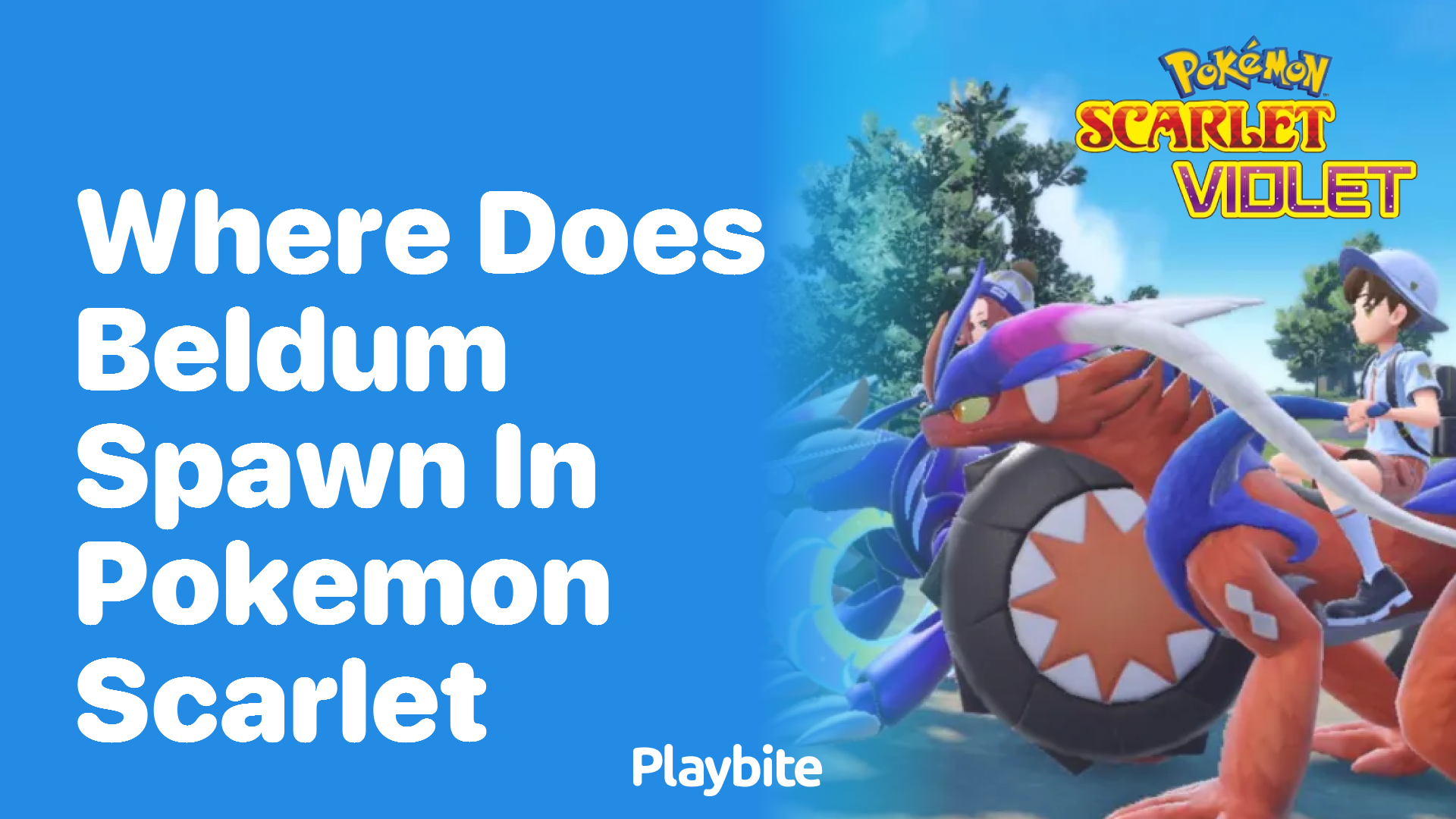 Where does Beldum spawn in Pokemon Scarlet?