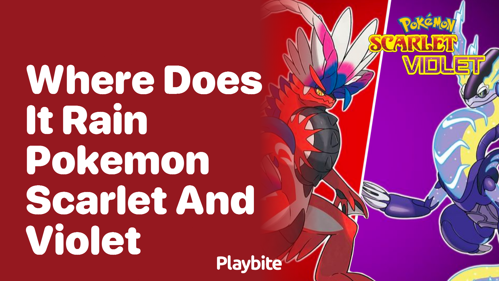 Where does it rain in Pokemon Scarlet and Violet?