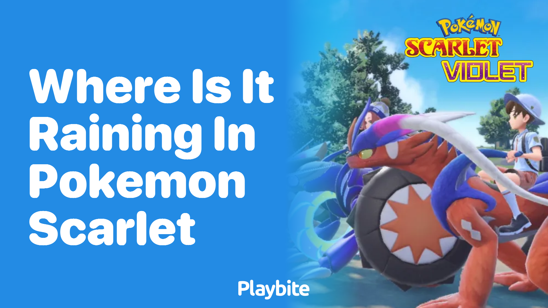 Where is it raining in Pokemon Scarlet?