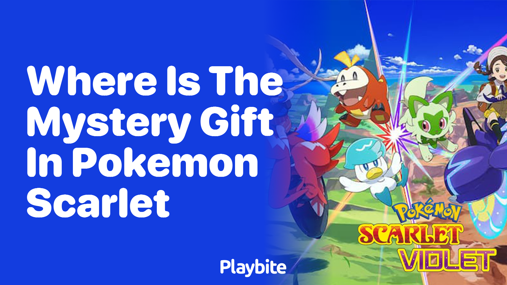 Where is the mystery gift in Pokemon Scarlet?