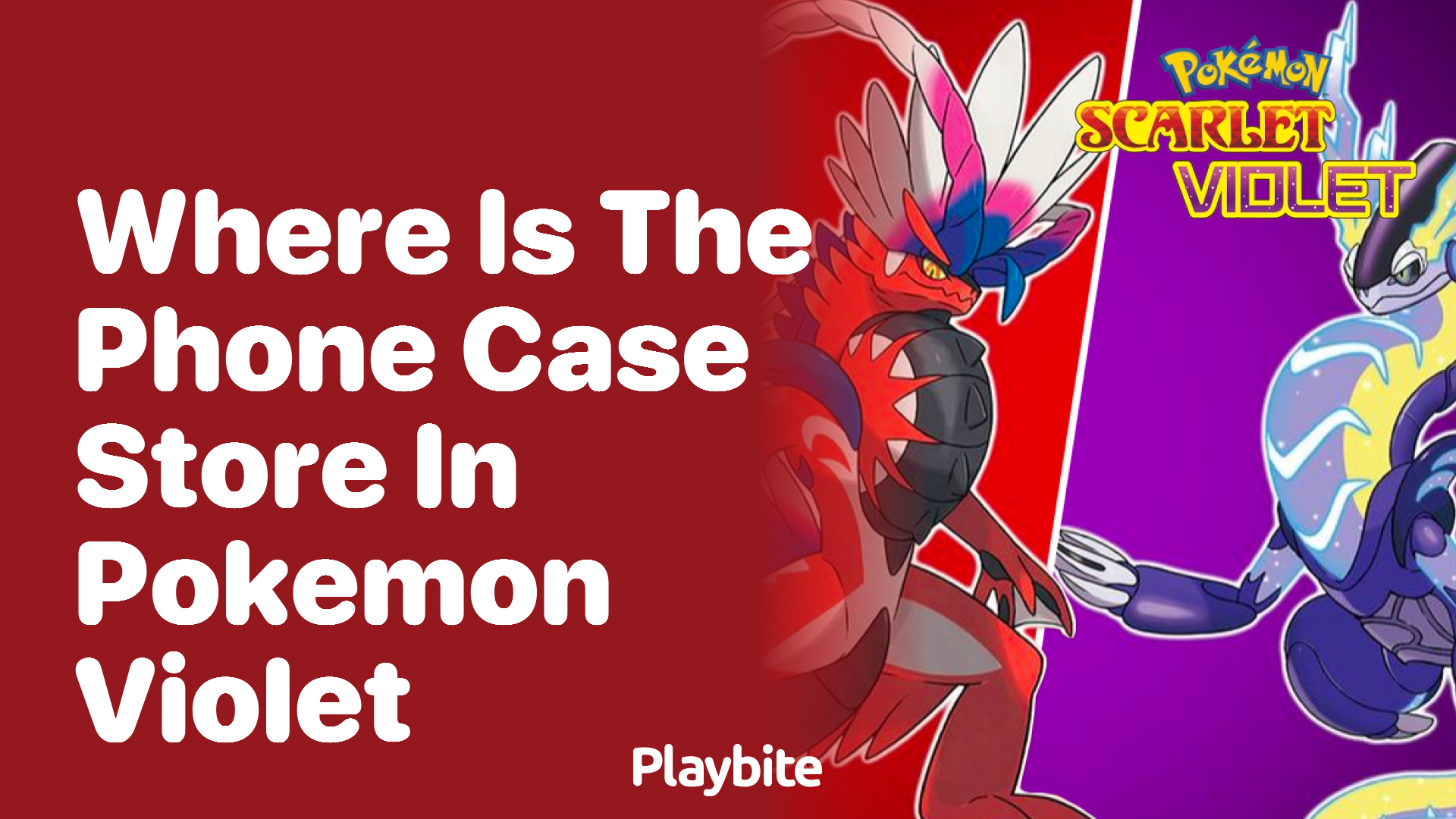 Where is the phone case store in Pokemon Violet Playbite