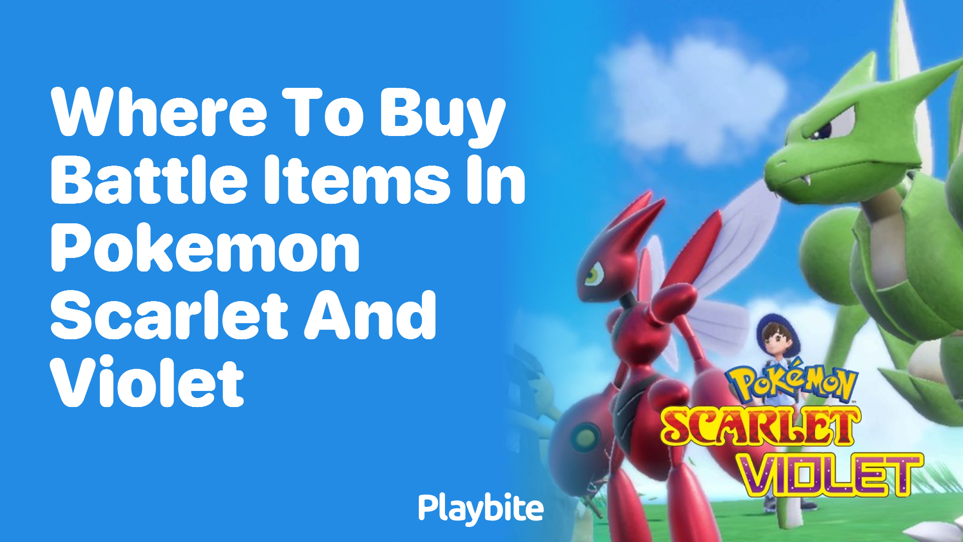 Where to buy battle items in Pokemon Scarlet and Violet?