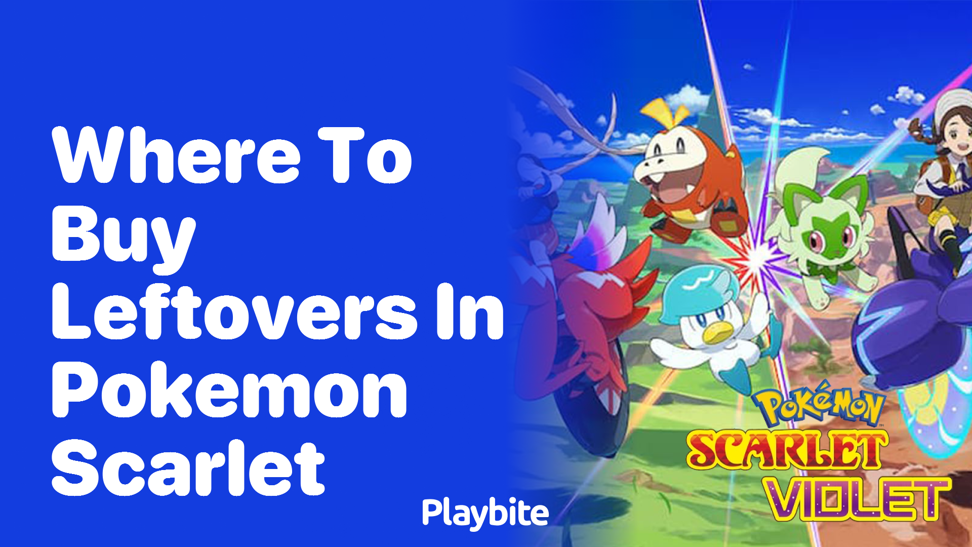 Where to Buy Leftovers in Pokemon Scarlet