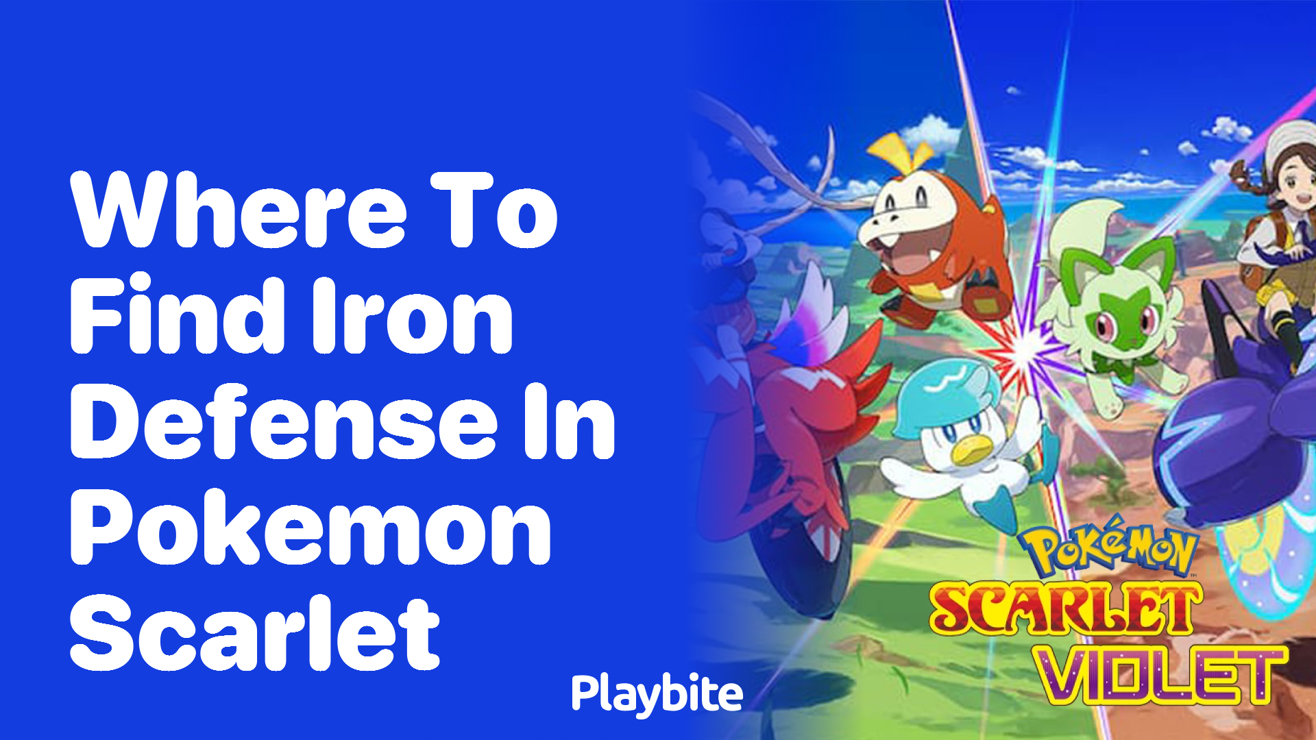 Where to Find Iron Defense in Pokémon Scarlet