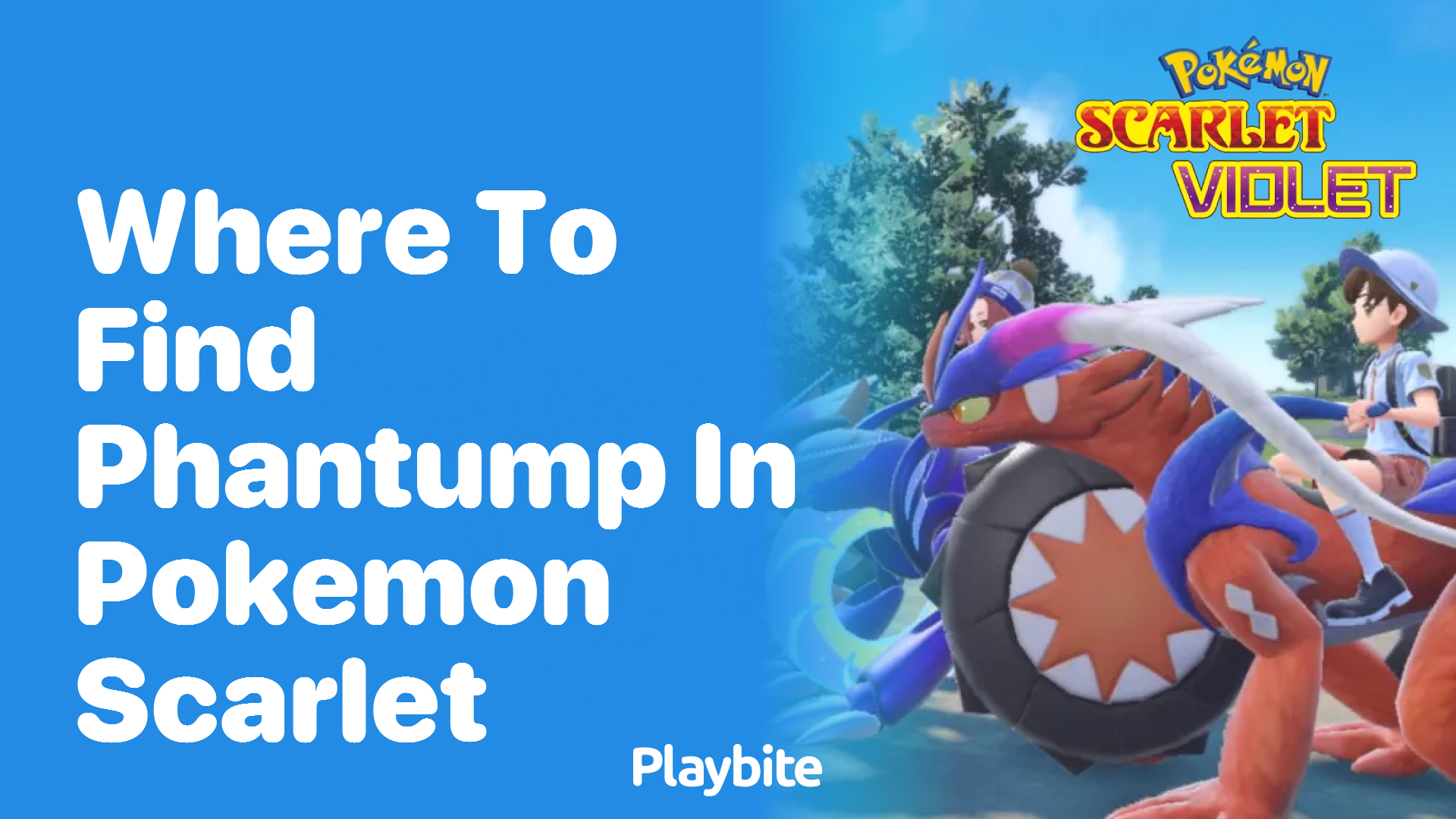 Where to find Phantump in Pokemon Scarlet