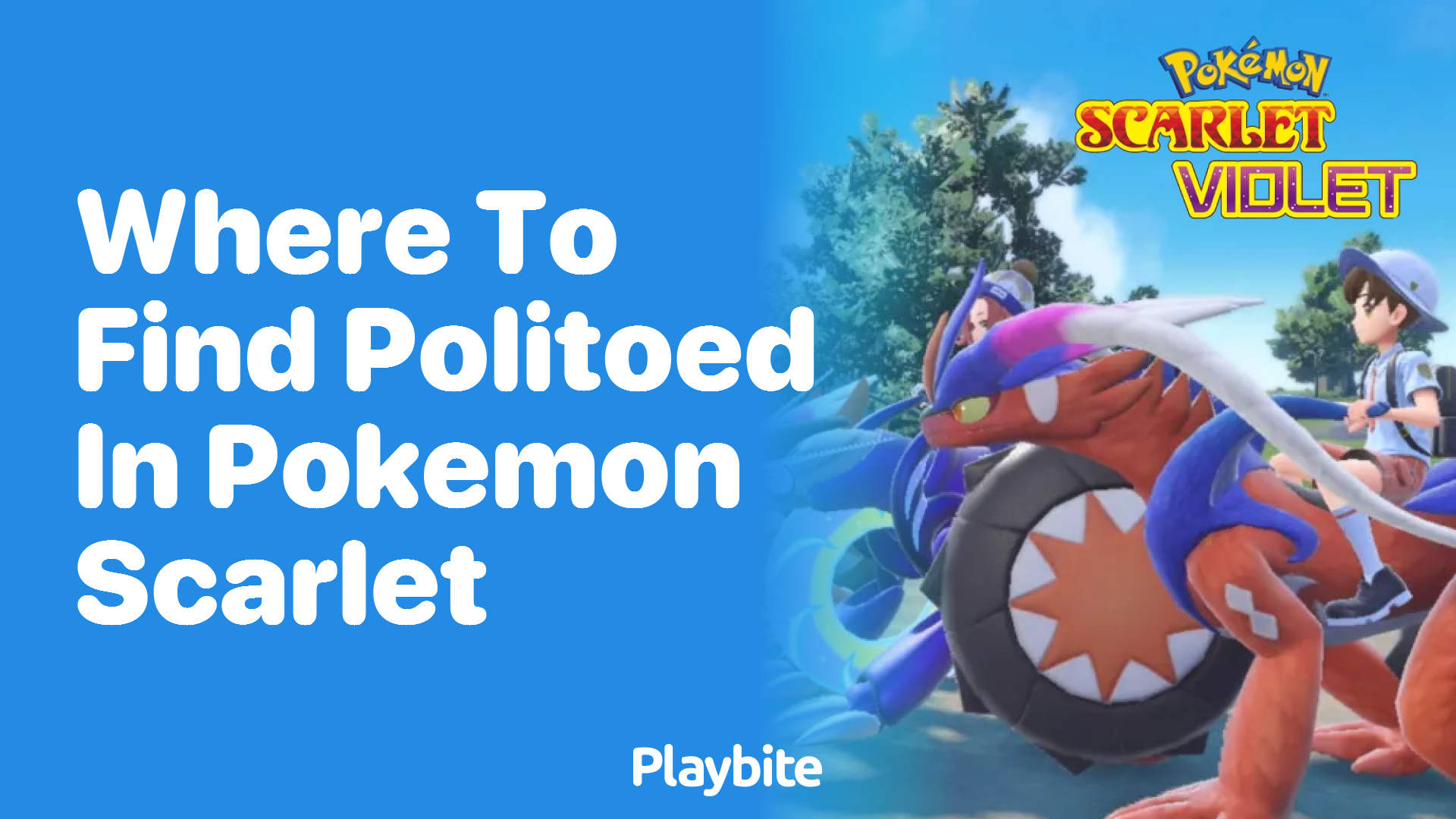 Where to find Politoed in Pokémon Scarlet