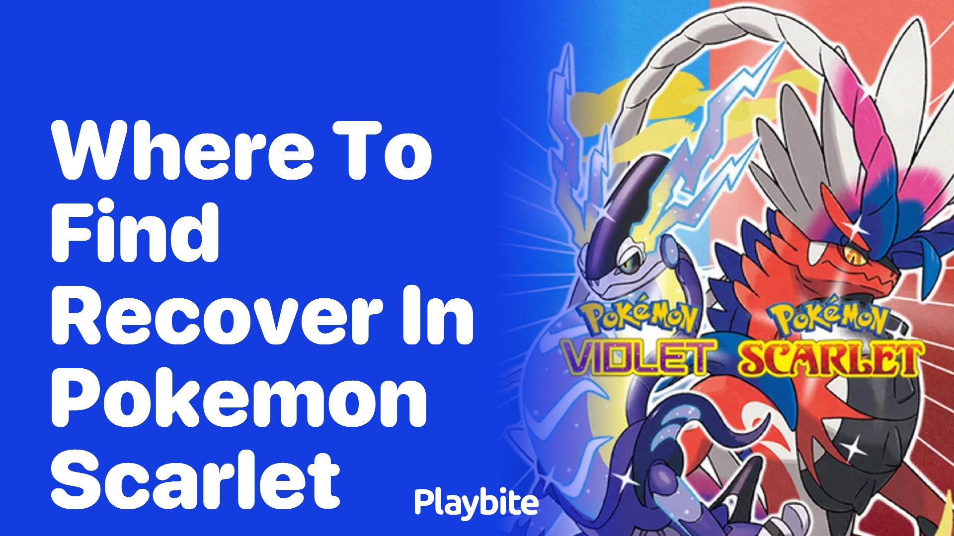 Where to find Recover in Pokemon Scarlet