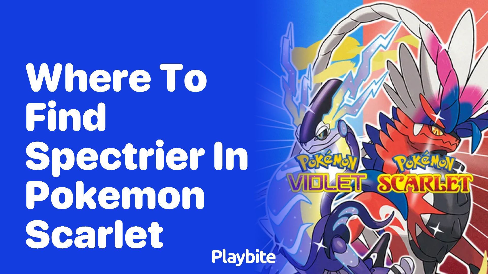 Where to Find Spectrier in Pokemon Scarlet