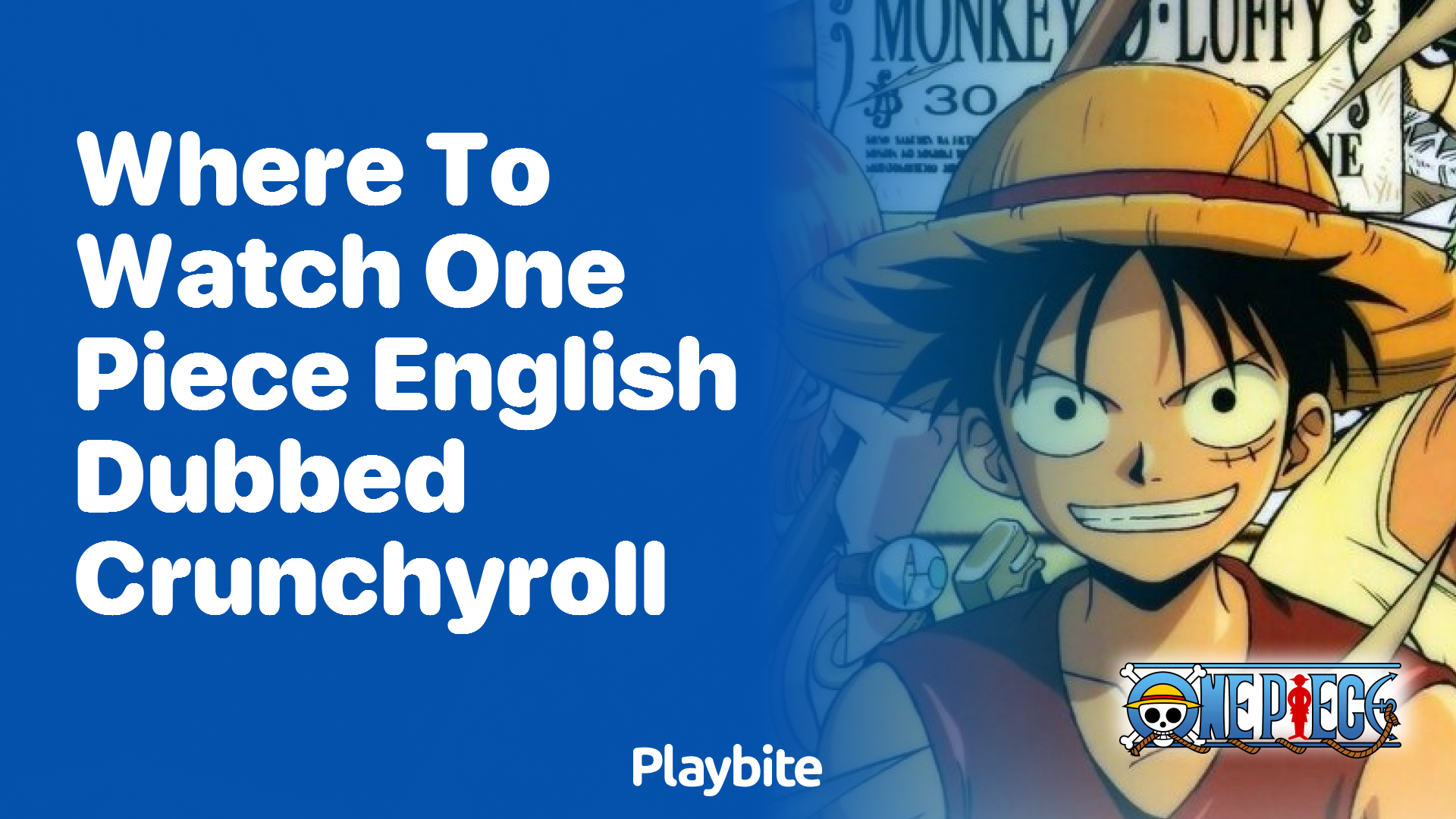 Where to Watch One Piece English Dubbed: A Crunchyroll Guide - Playbite