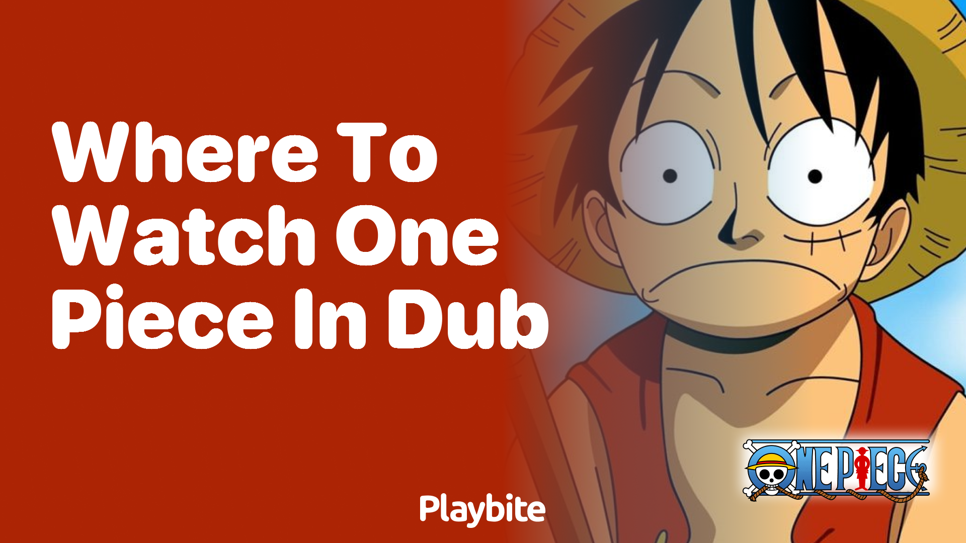 Where to Watch One Piece in Dub: Your Ultimate Guide