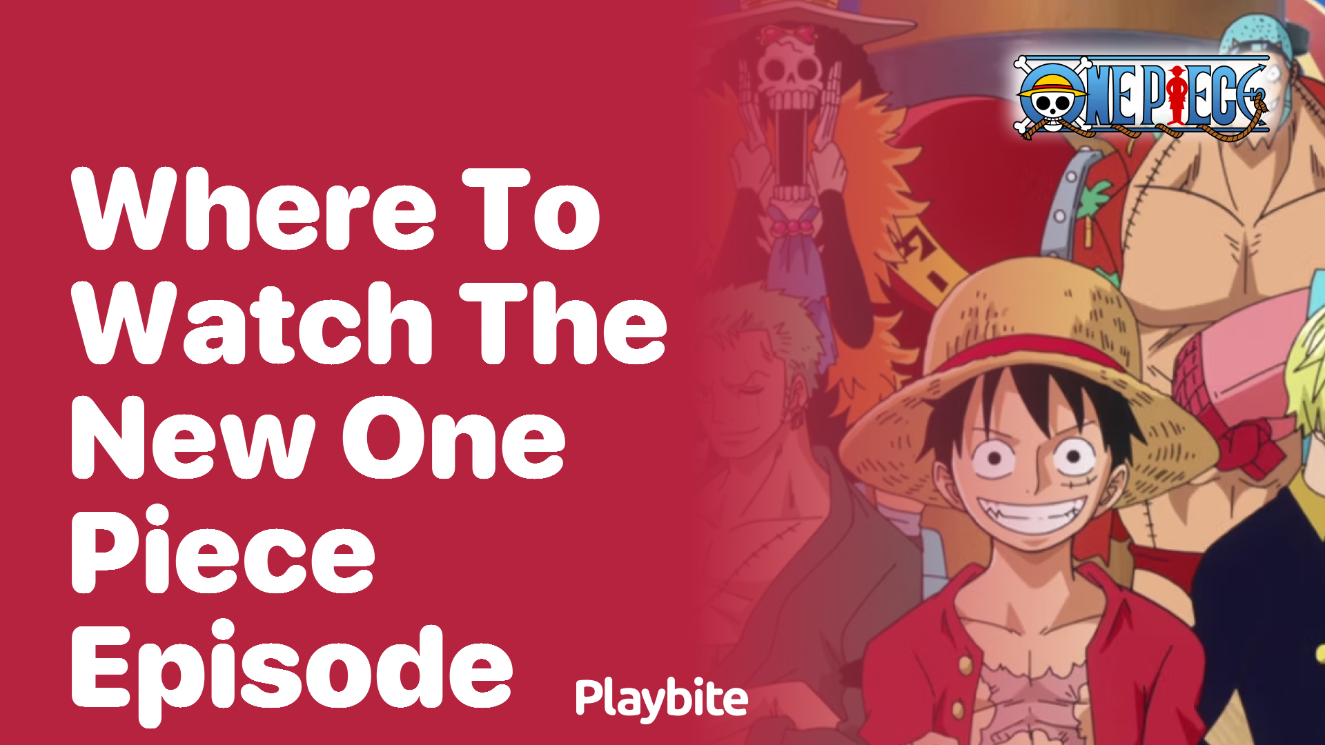 Where to Watch the New One Piece Episode: A Quick Guide