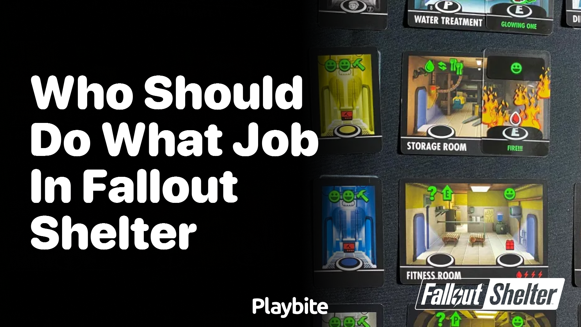 Who should do what job in Fallout Shelter?