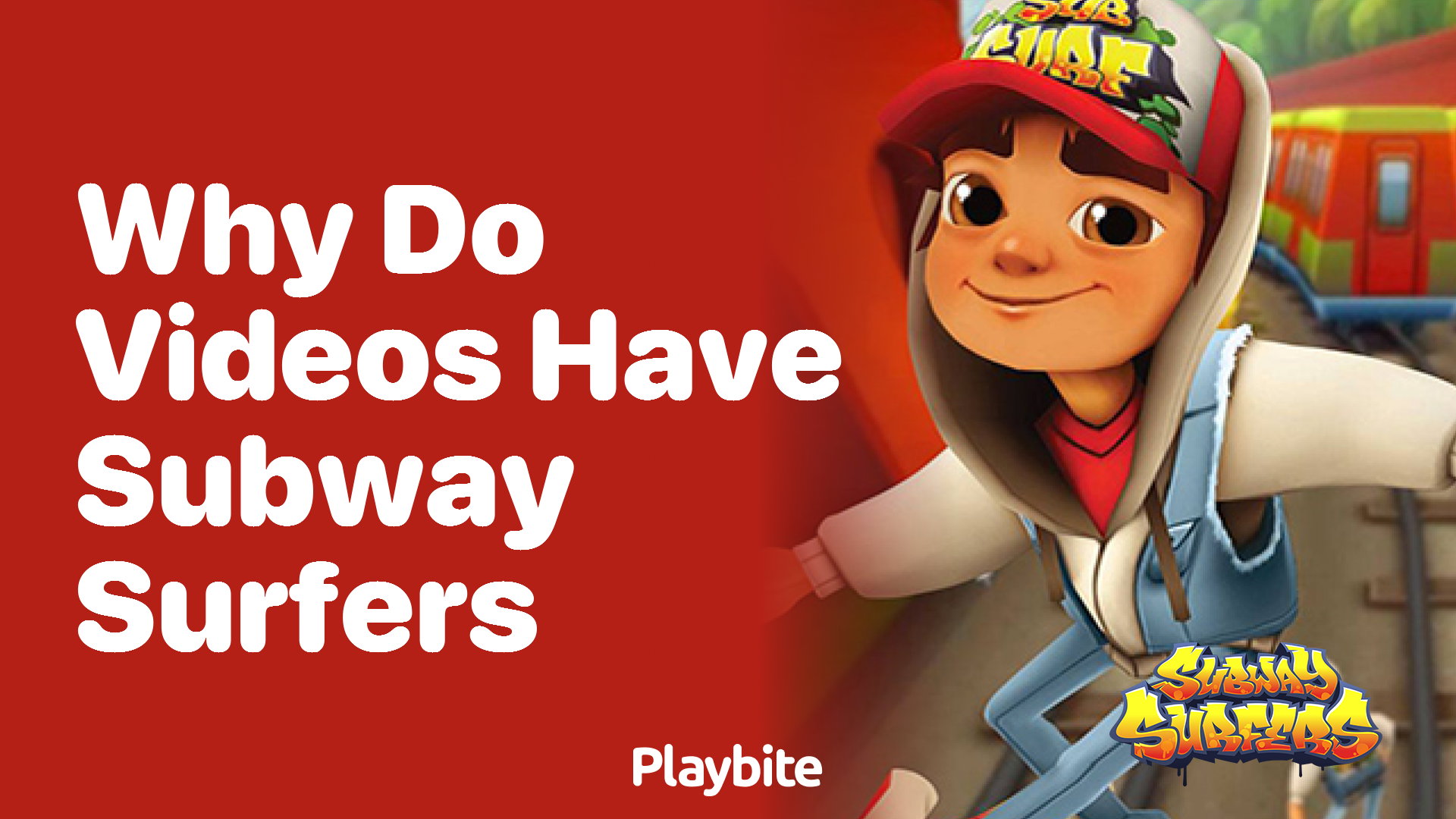 Why do videos have Subway Surfers?