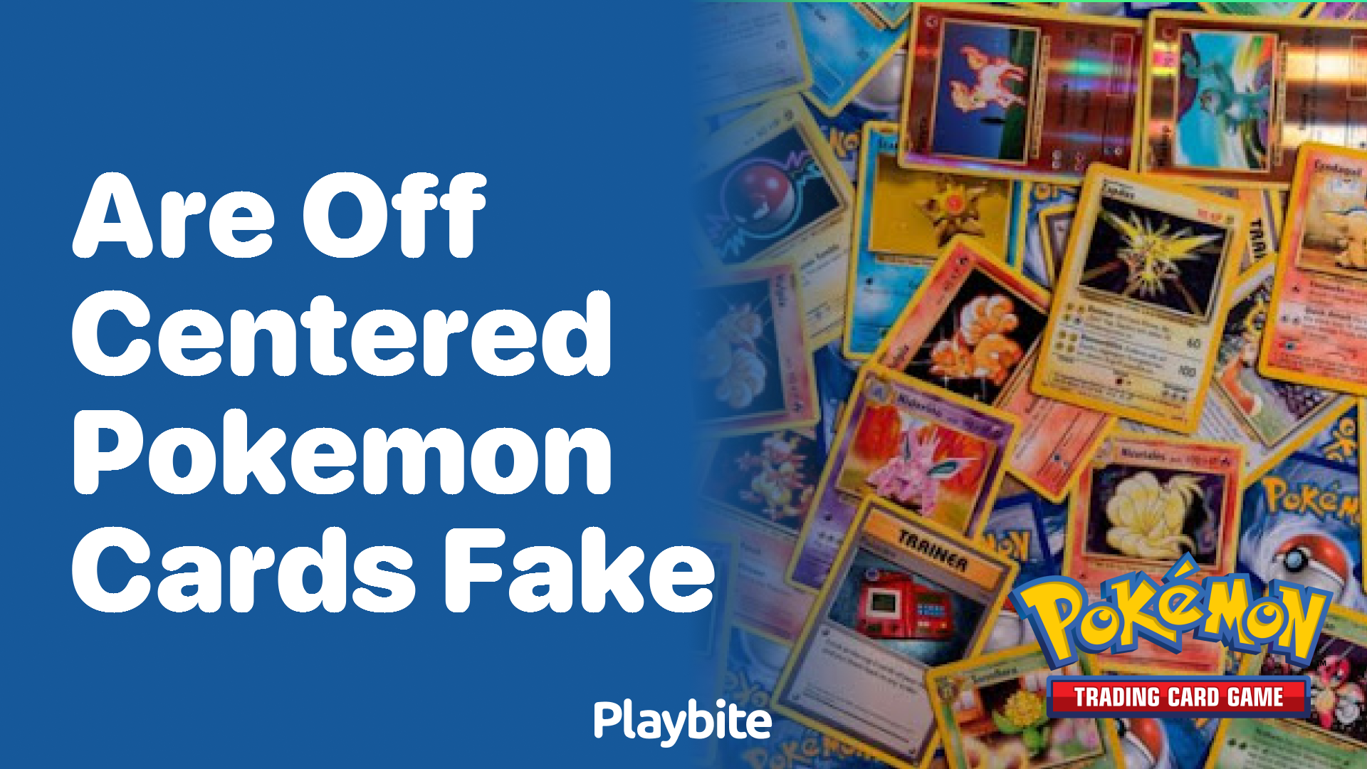 Are off-centered Pokemon cards fake?