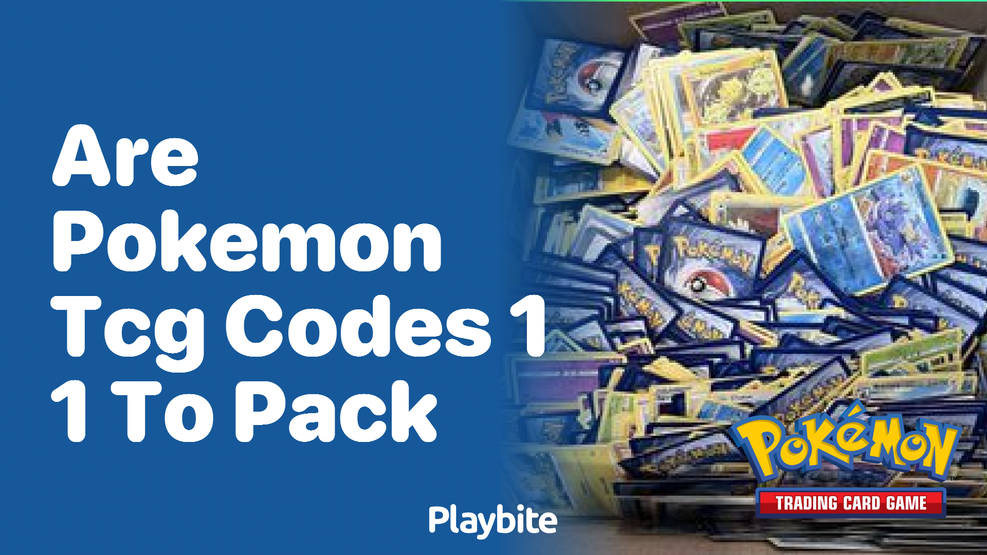 Are Pokemon TCG Codes 1:1 to Pack?