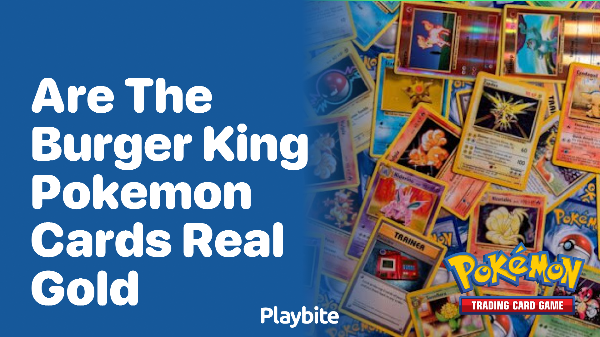 Are the Burger King Pokemon Cards Real Gold?