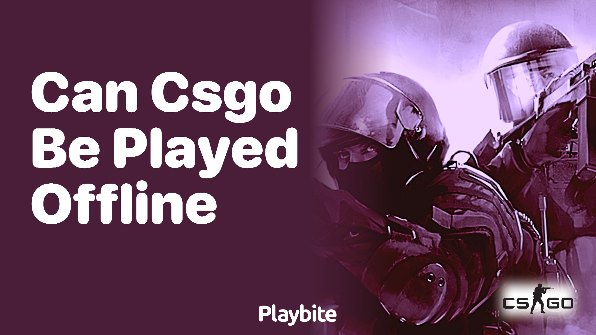 Can CS:GO be played offline?