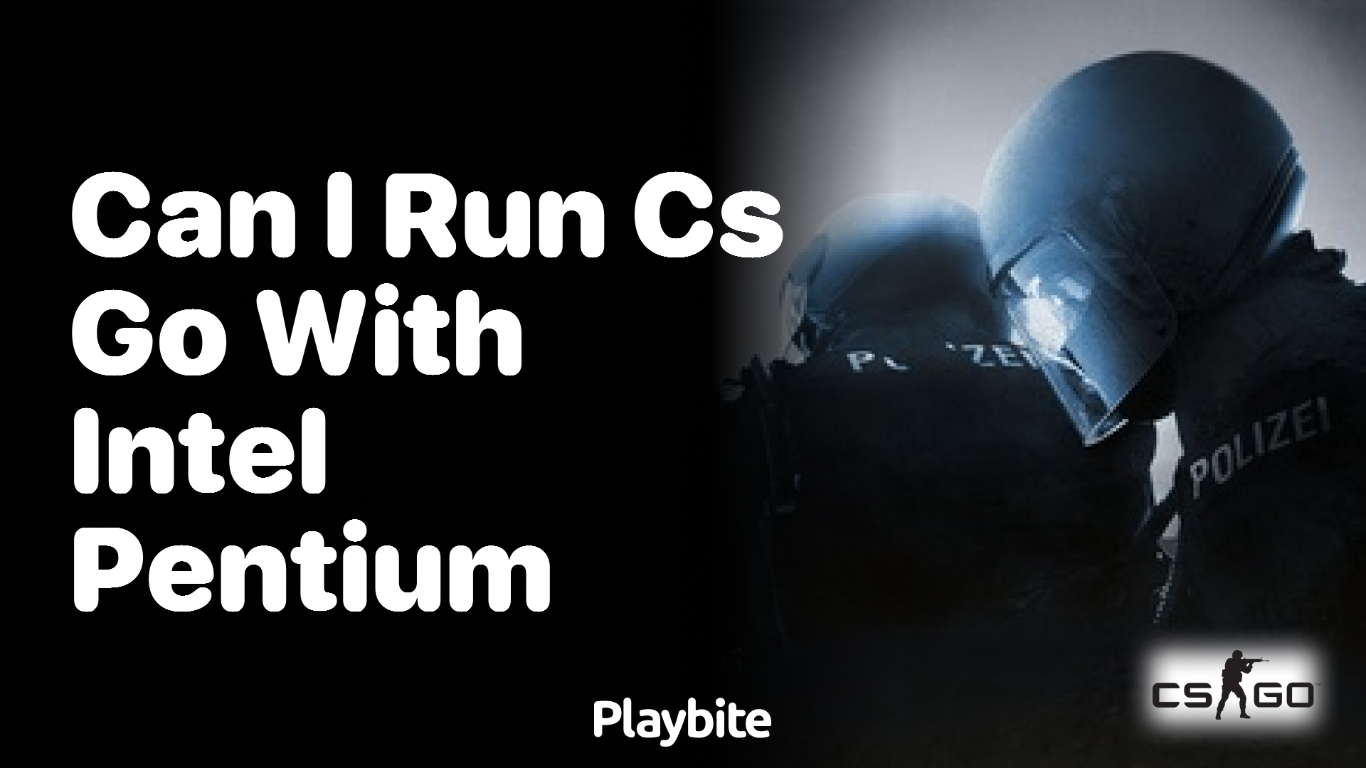 Can I run CS:GO with an Intel Pentium? - Playbite