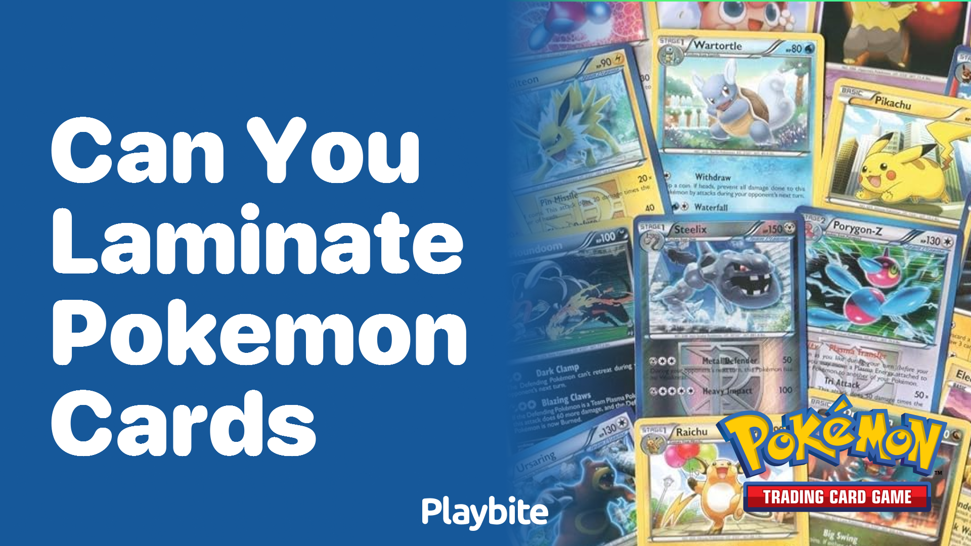 Can you laminate Pokemon cards?