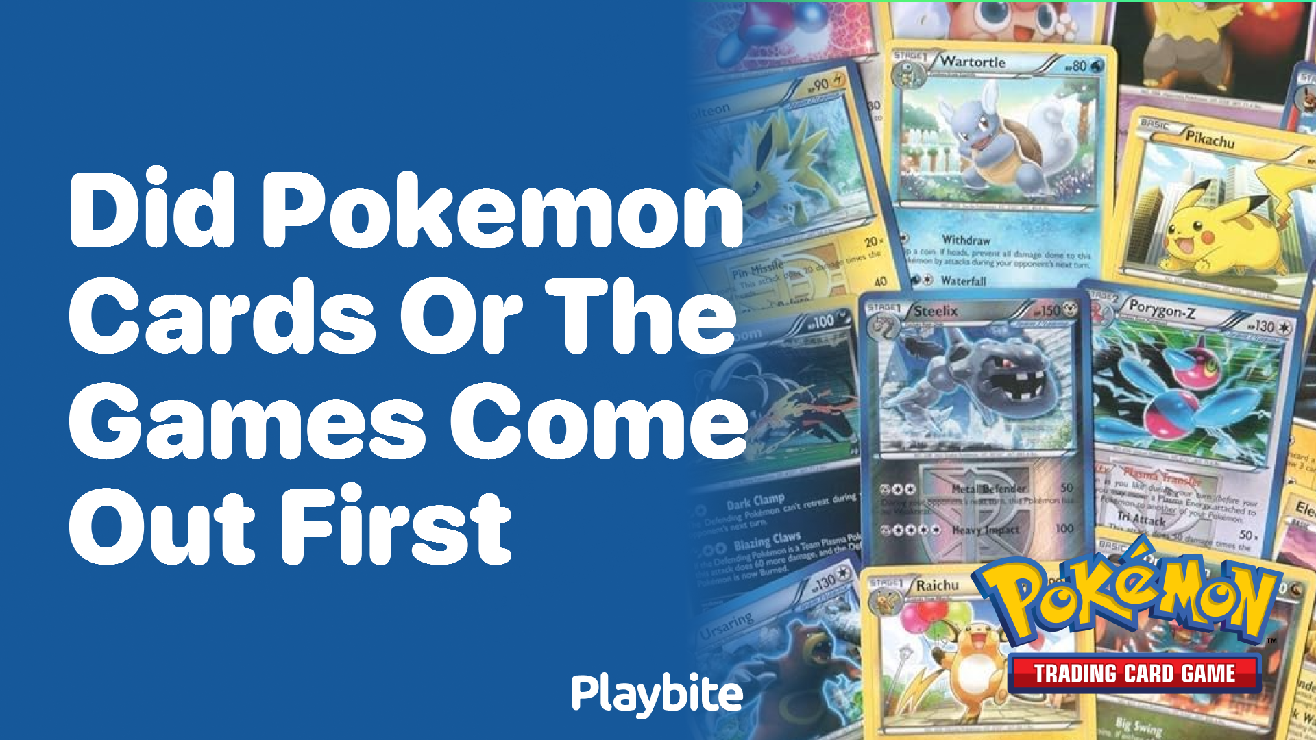 Did Pokemon cards or the games come out first?