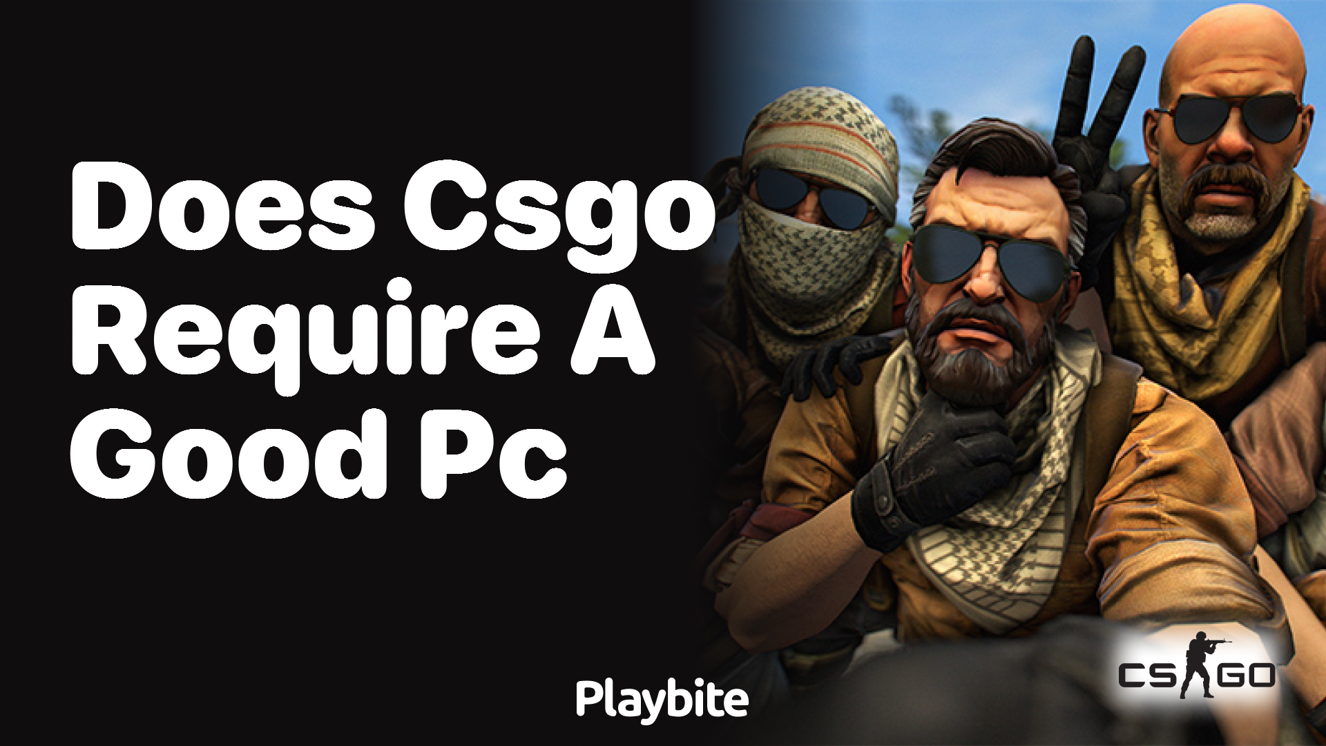 Does CS:GO require a good PC?